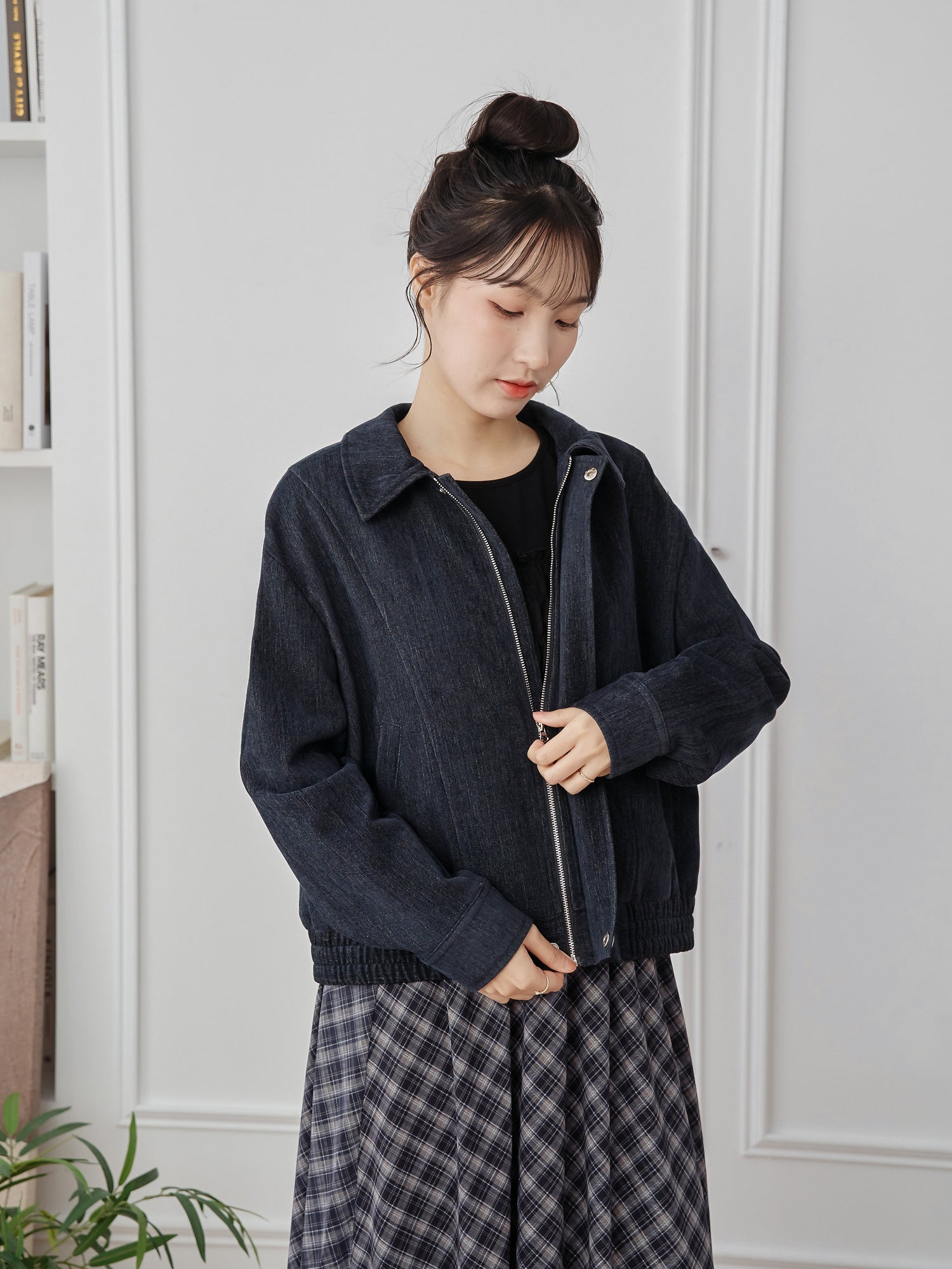 Collared Bomber Jacket