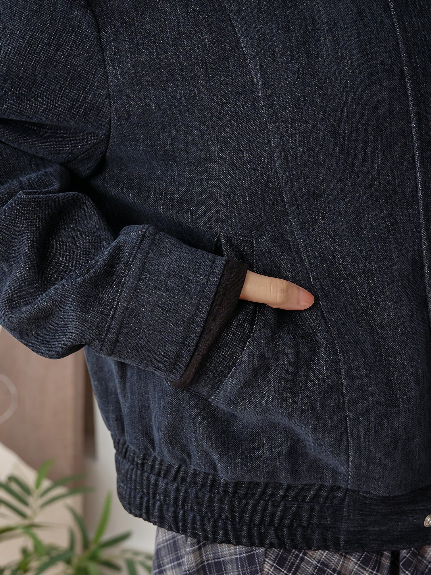 Collared Bomber Jacket