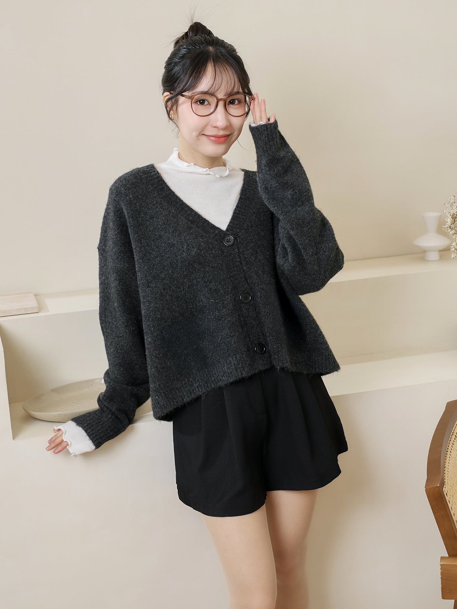 Fluffy Relaxed Cardigan