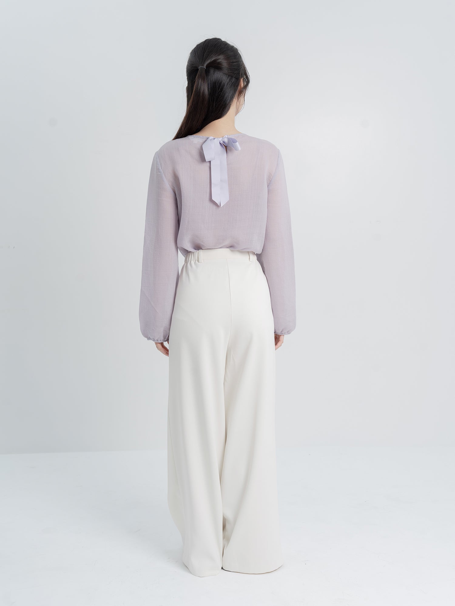 Eden Ribbon Sheer Top