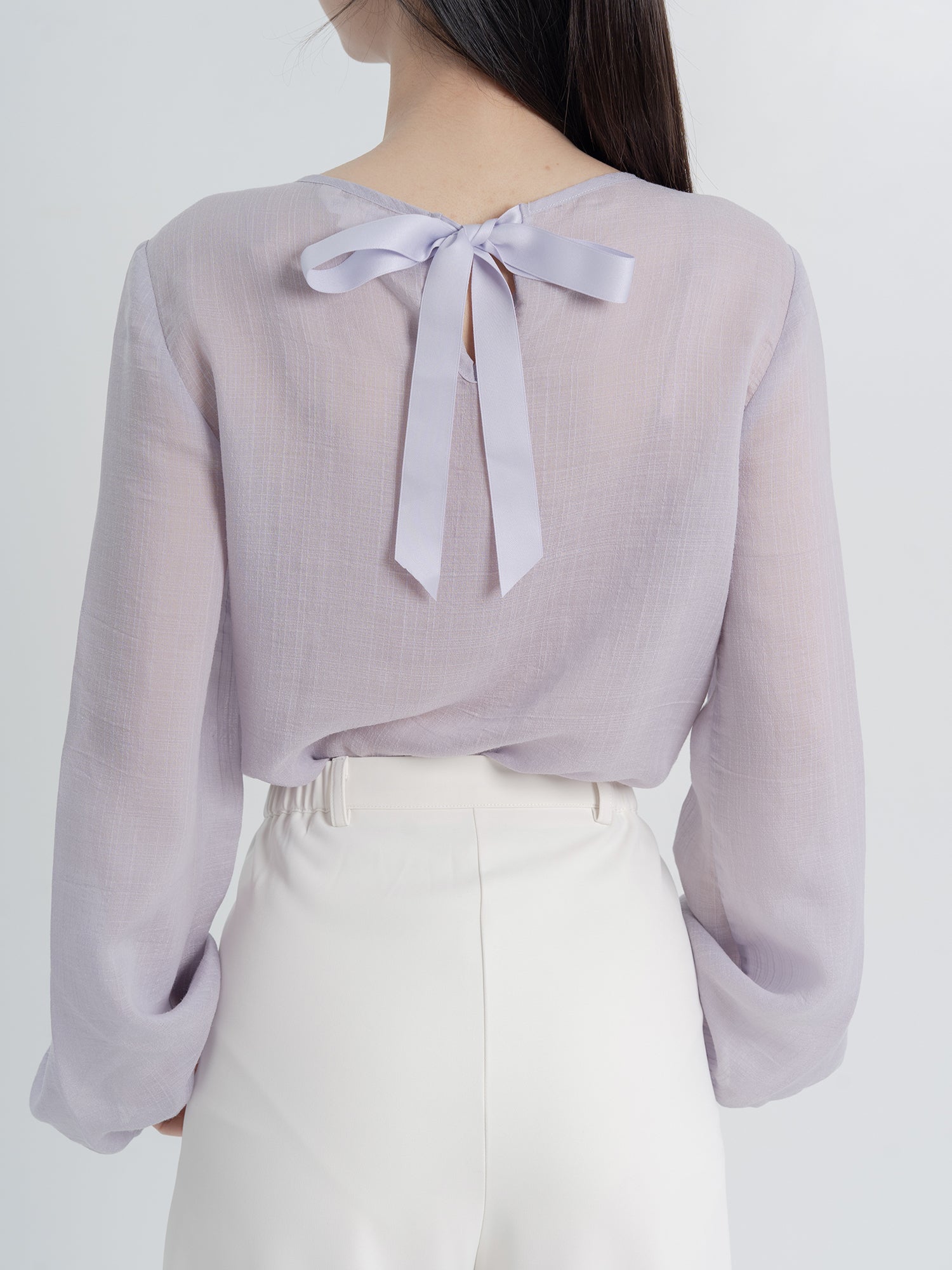 Eden Ribbon Sheer Top