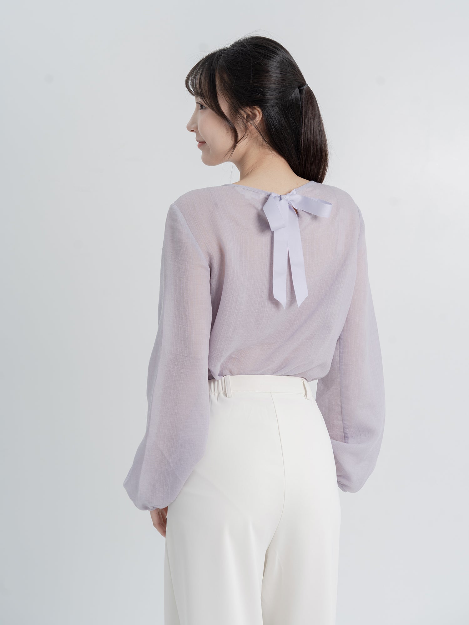 Eden Ribbon Sheer Top