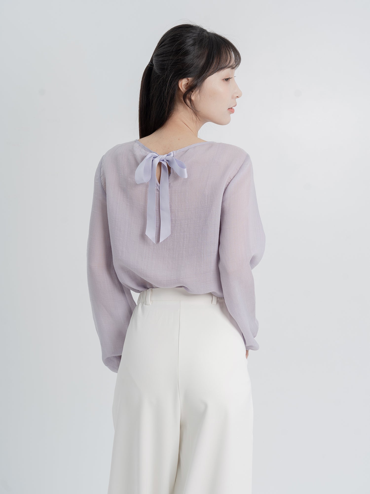 Eden Ribbon Sheer Top