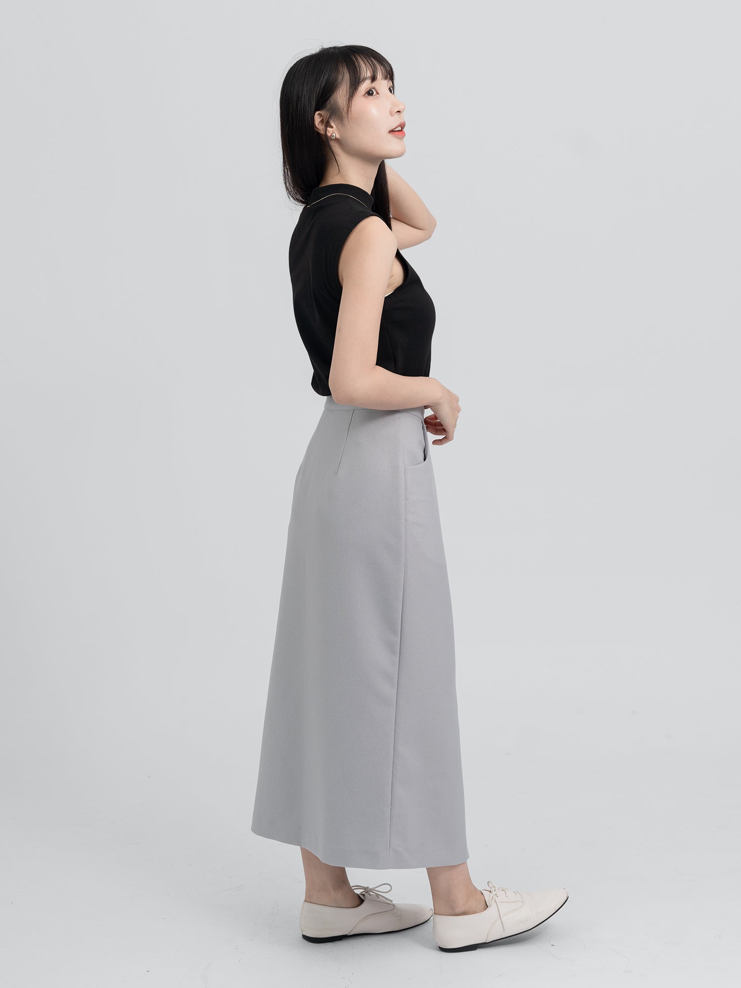 Orla 前開衩直身裙