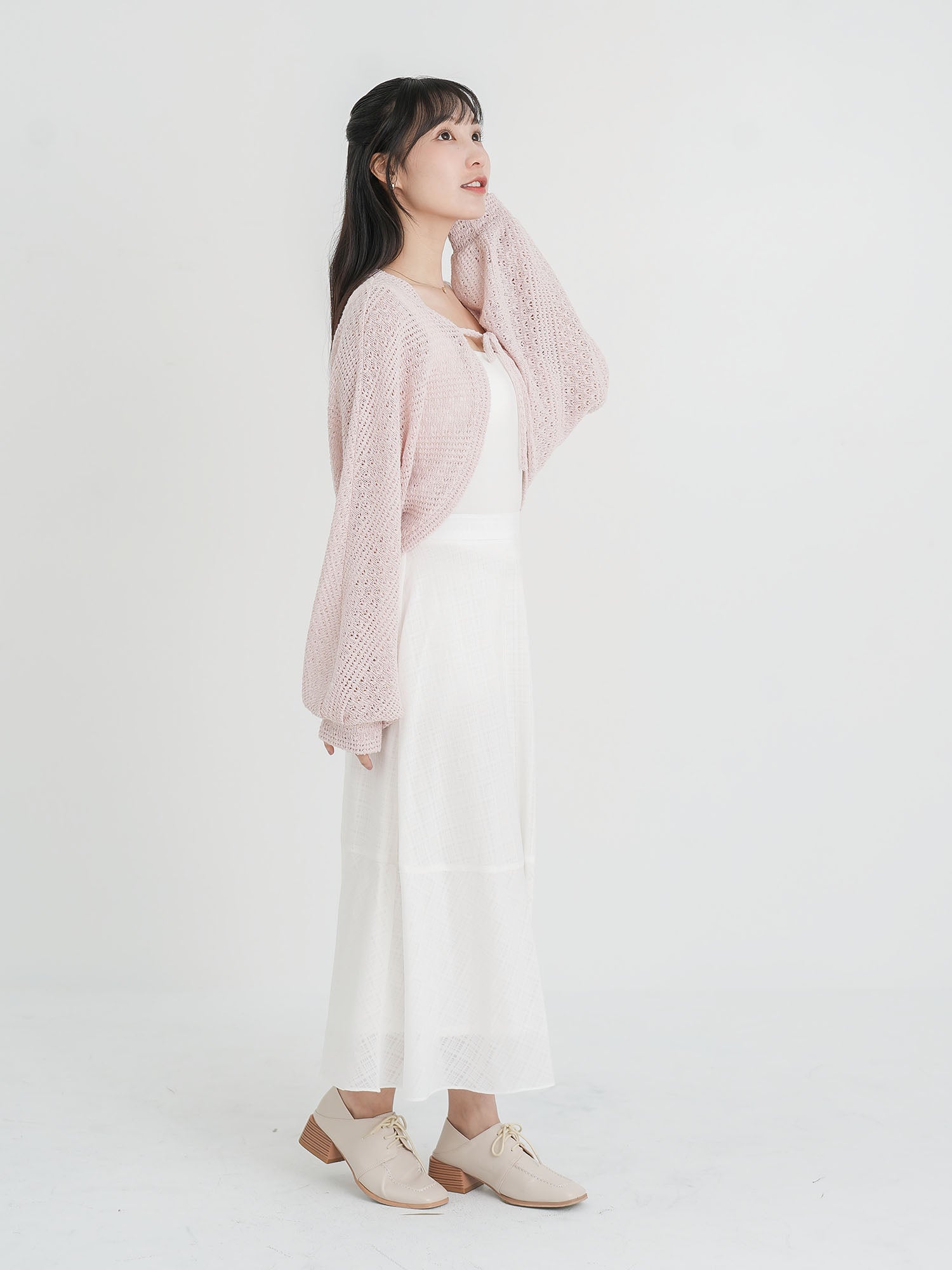 Ysabel Tie Front Crochet Outer (3 Colours)