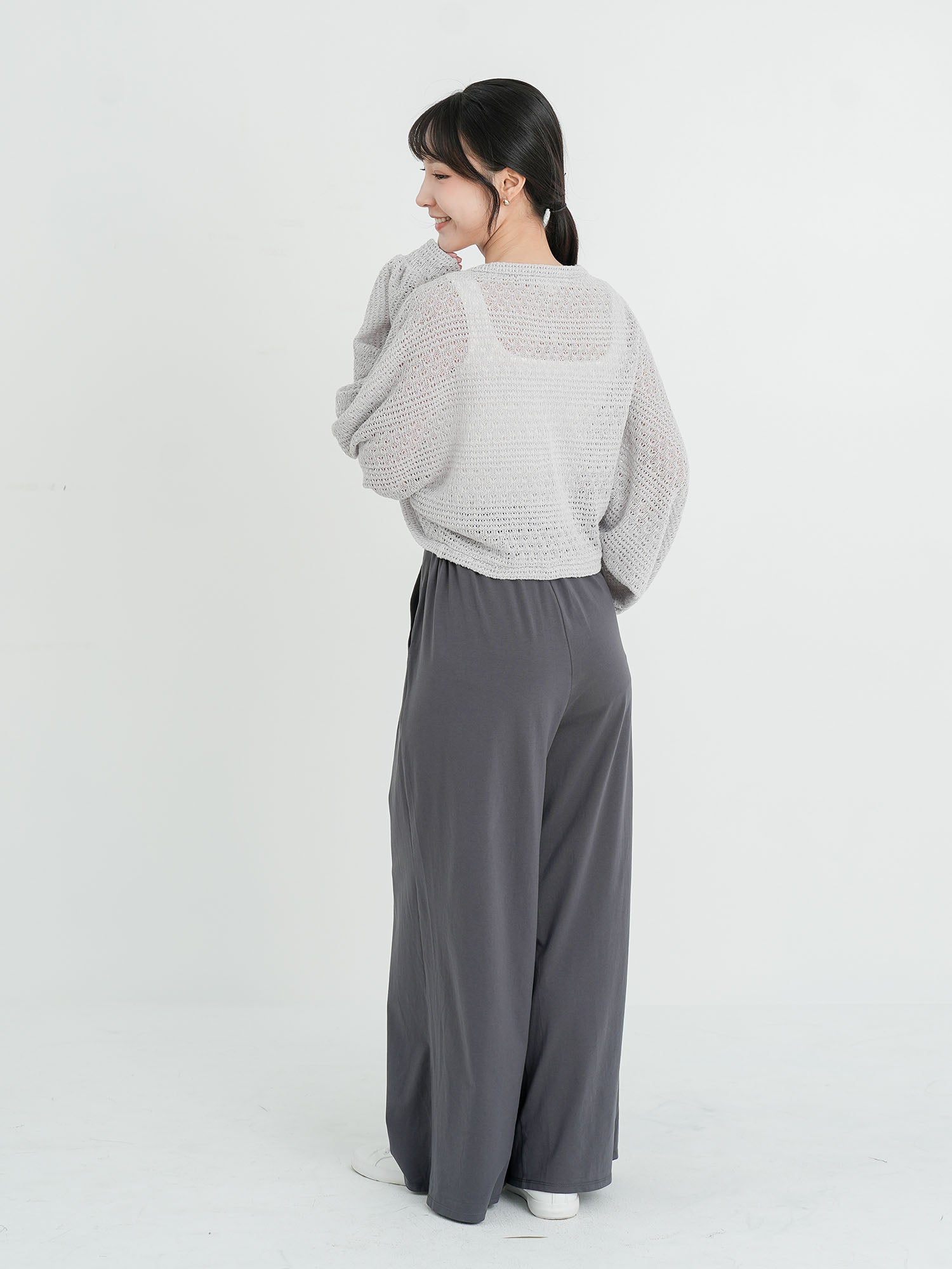 Ysabel Tie Front Crochet Outer (3 Colours)