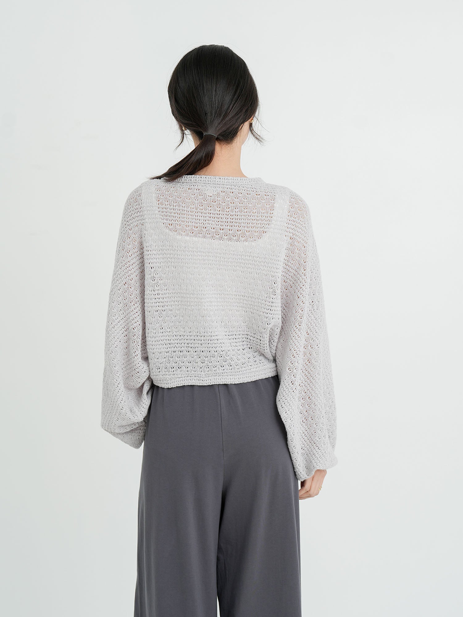 Ysabel Tie Front Crochet Outer (3 Colours)