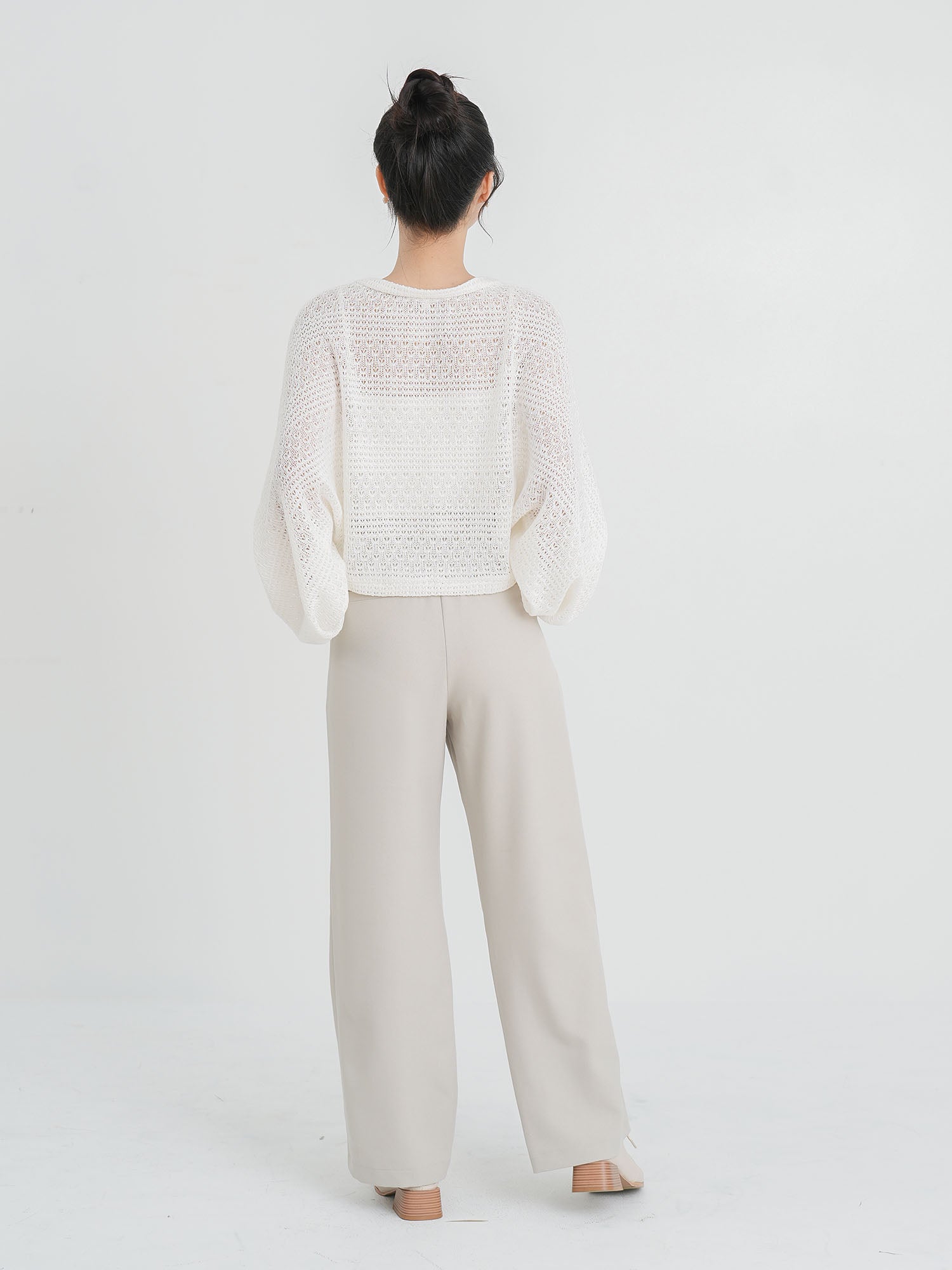 Ysabel Tie Front Crochet Outer (3 Colours)