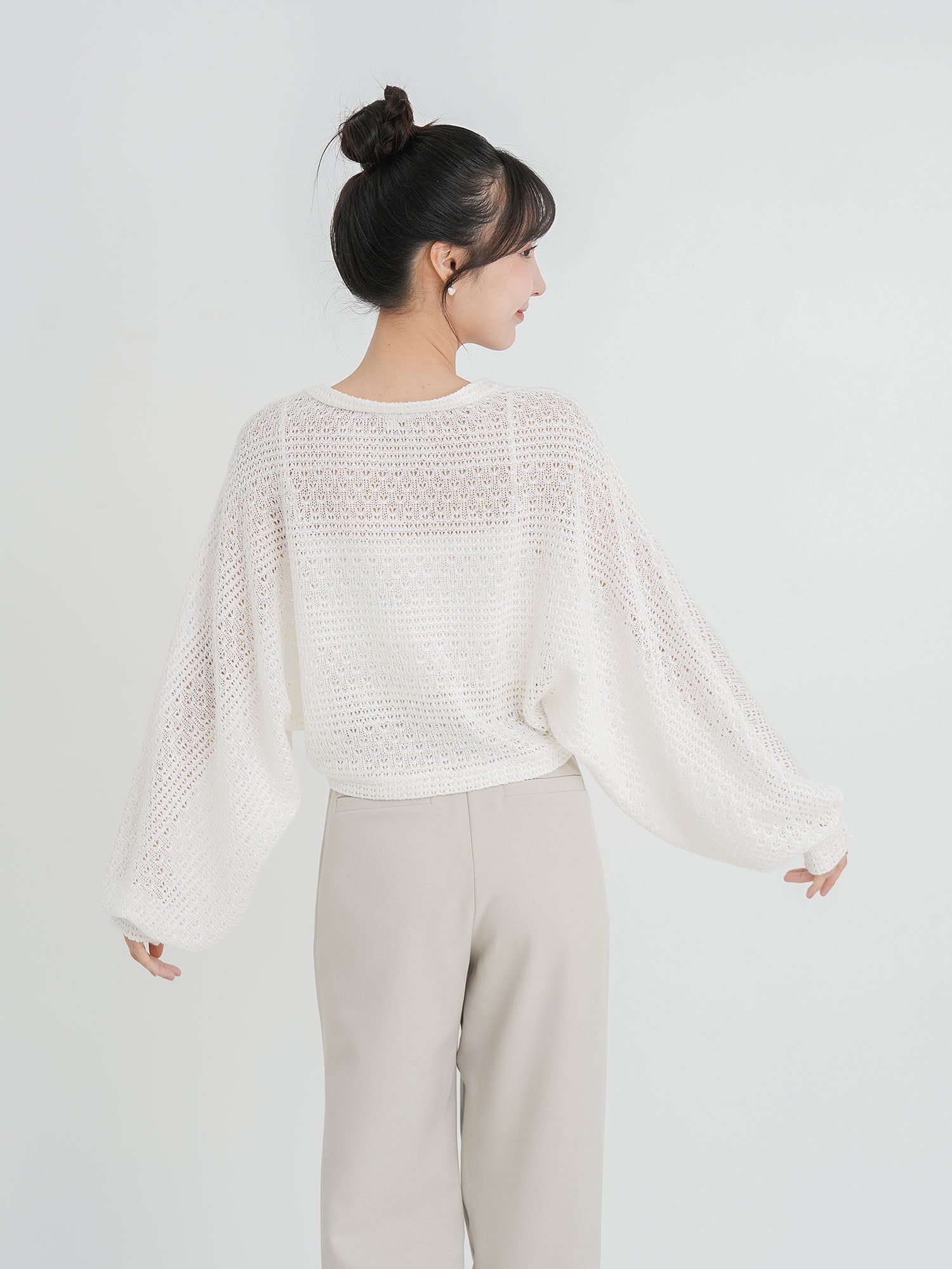 Ysabel Tie Front Crochet Outer (3 Colours)