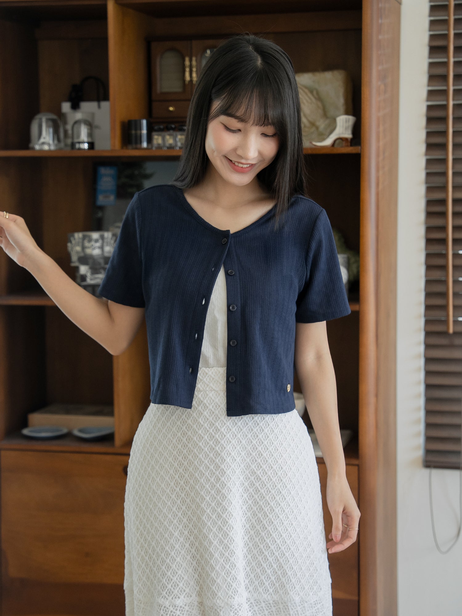 Essential Button Up Top