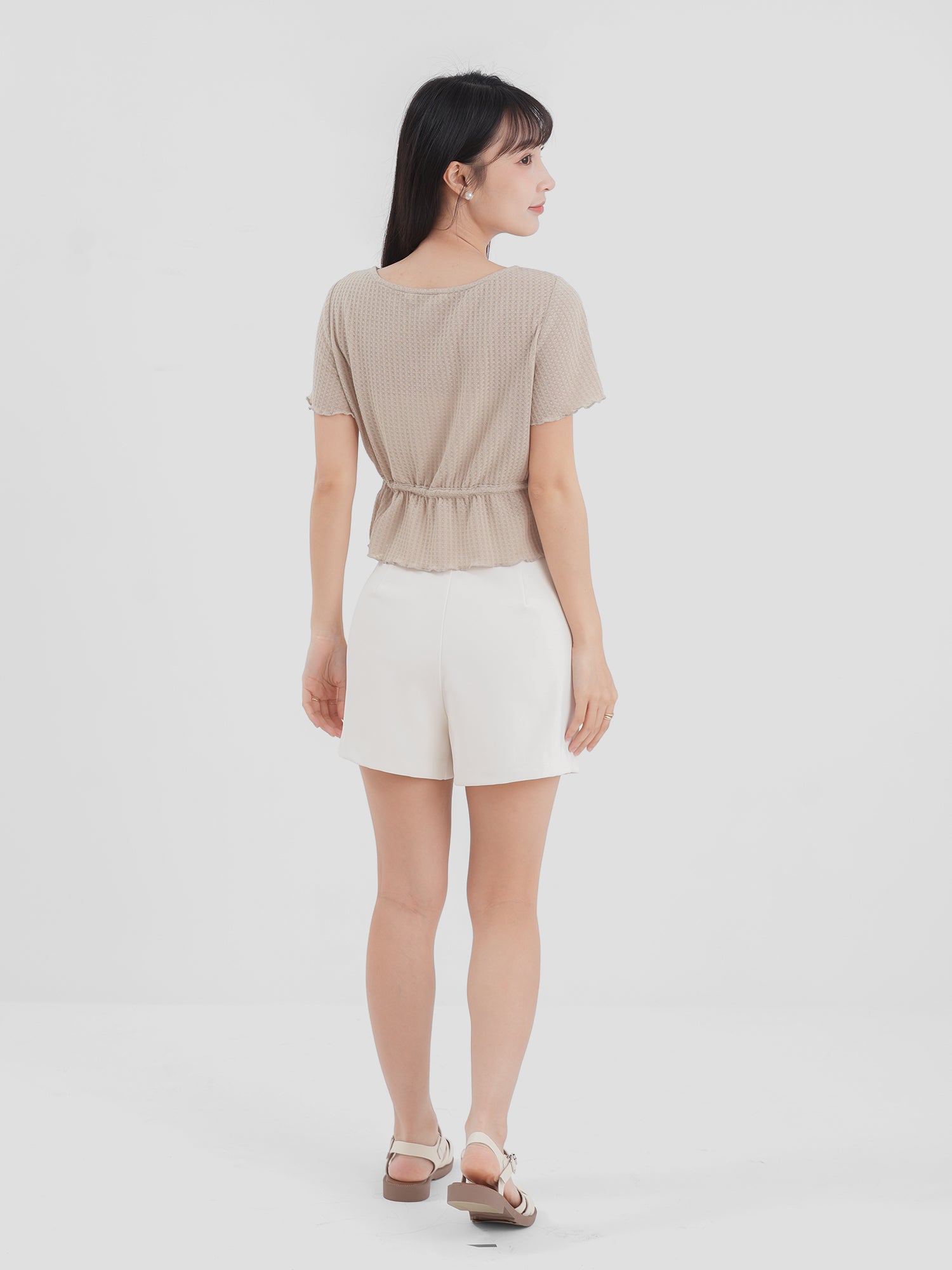 Comfy Tie-Waist Knitted Top