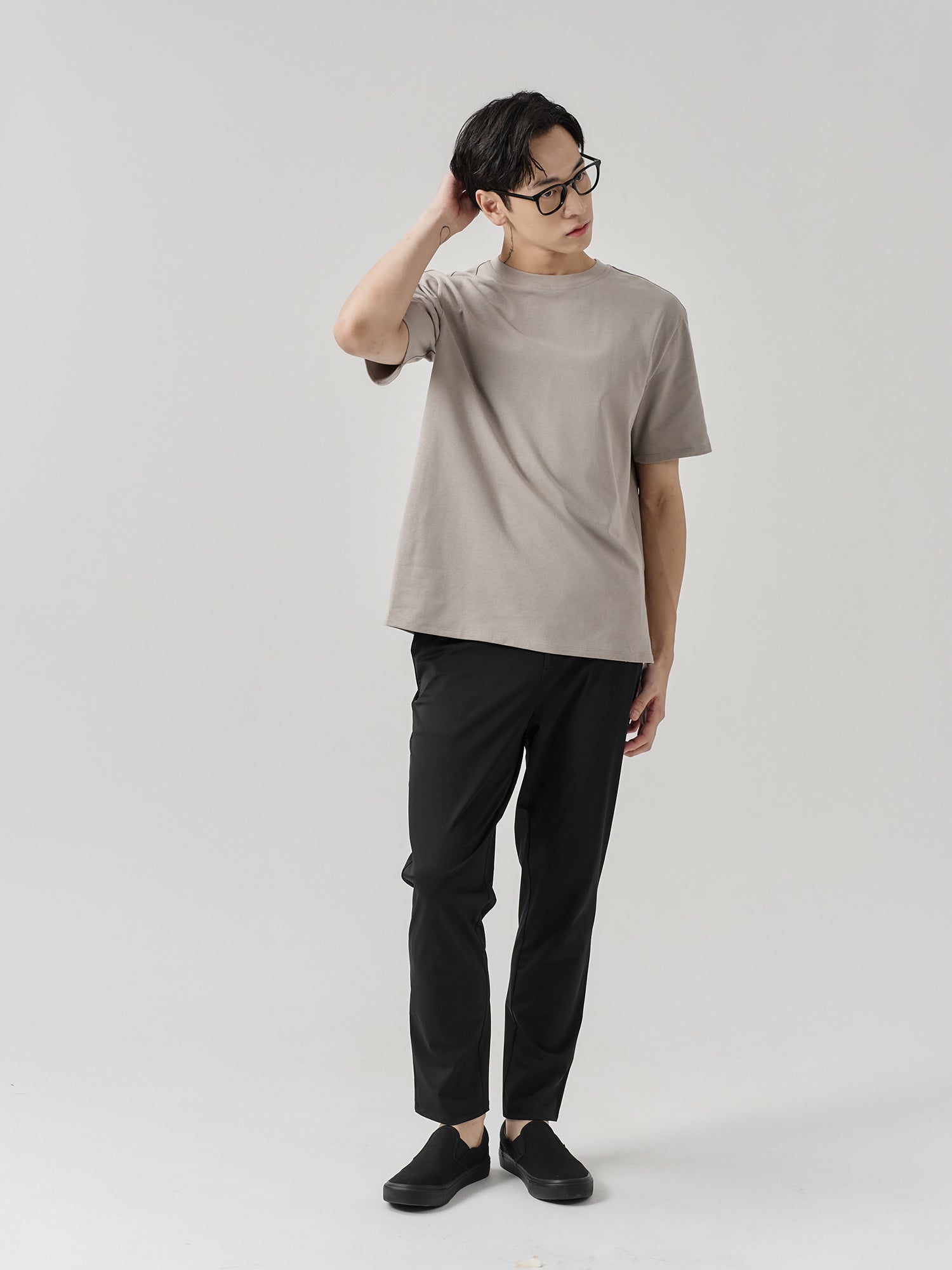 Staple Split-Hem Crew Tee