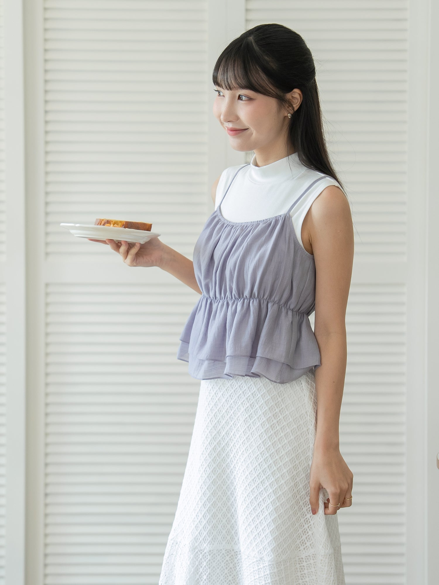 Double Layer Sheer Cami Top