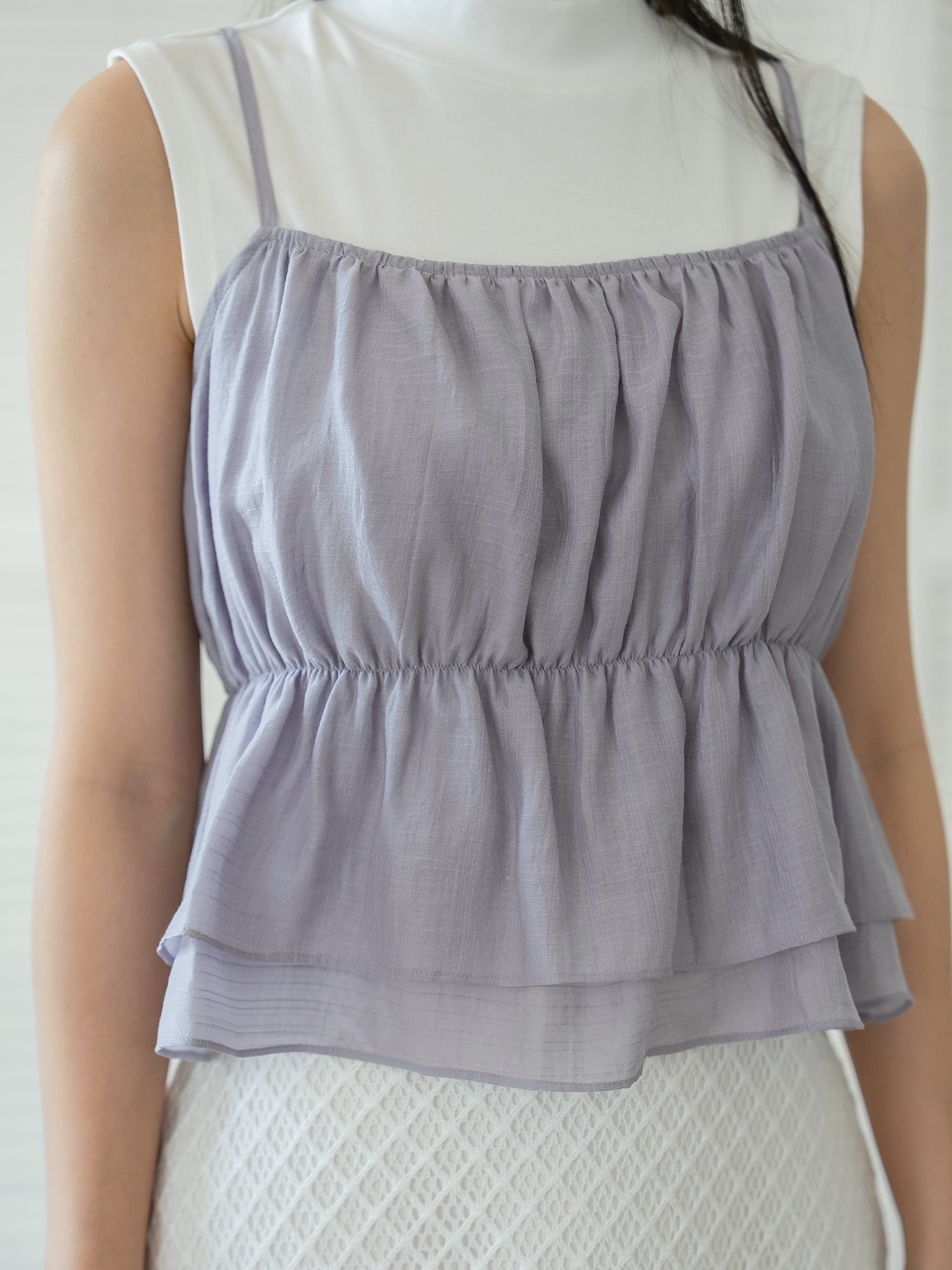 Double Layer Sheer Cami Top