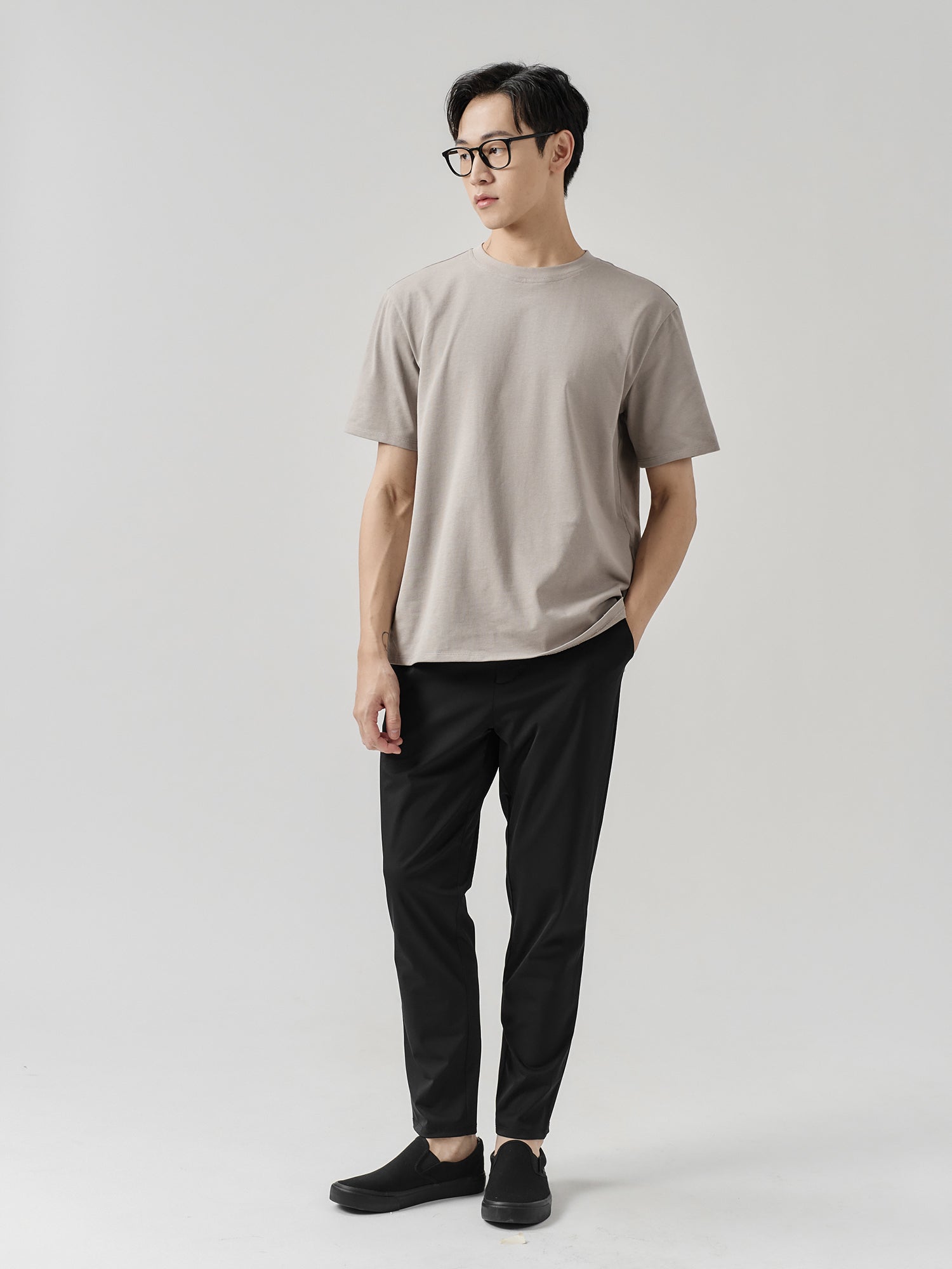 Staple Split-Hem Crew Tee