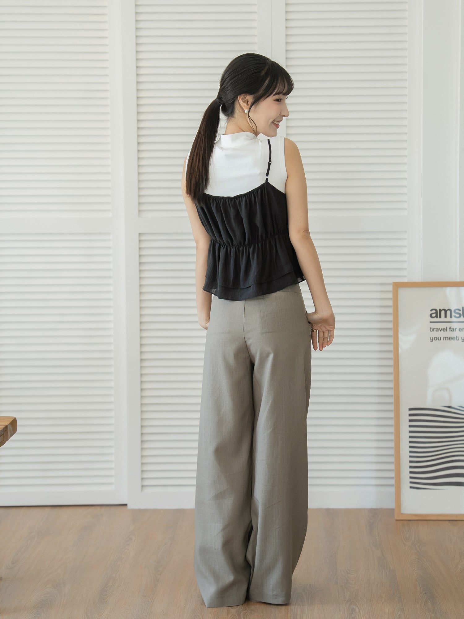 Double Layer Sheer Cami Top