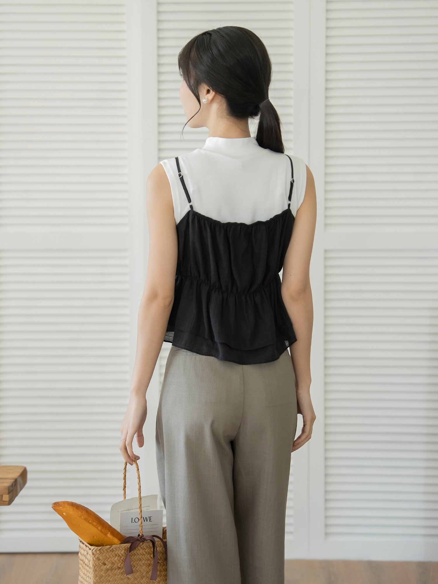 Double Layer Sheer Cami Top