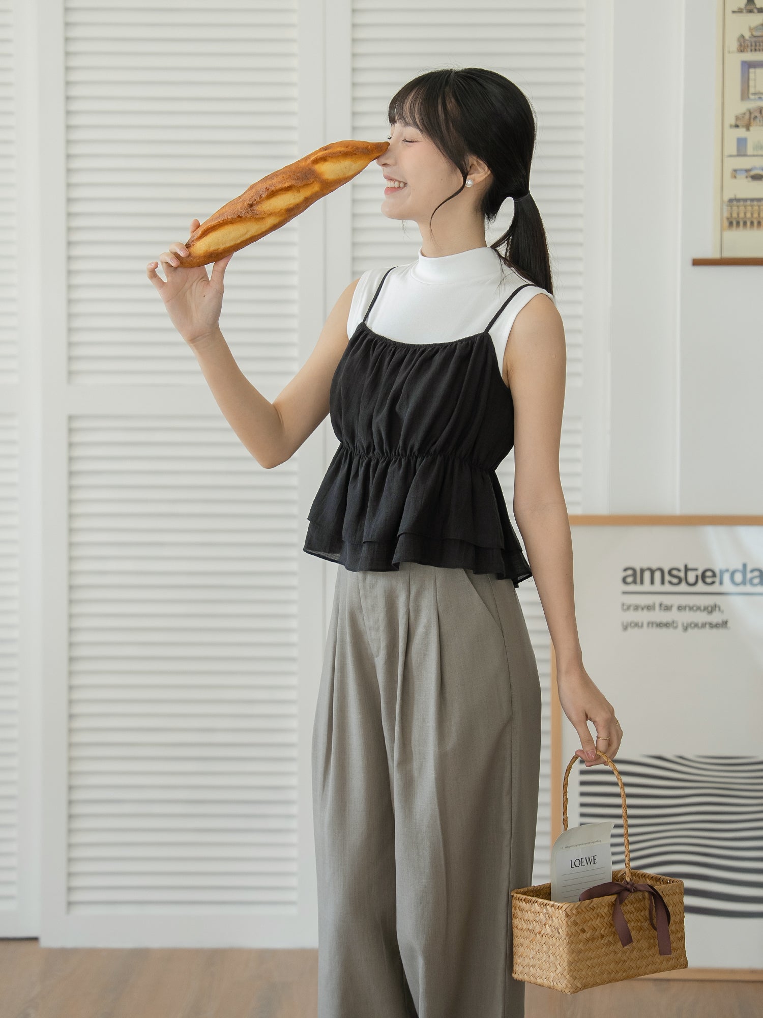 Double Layer Sheer Cami Top