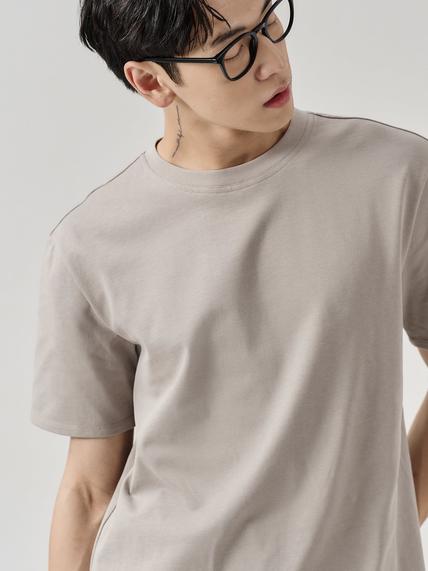 Staple Split-Hem Crew Tee