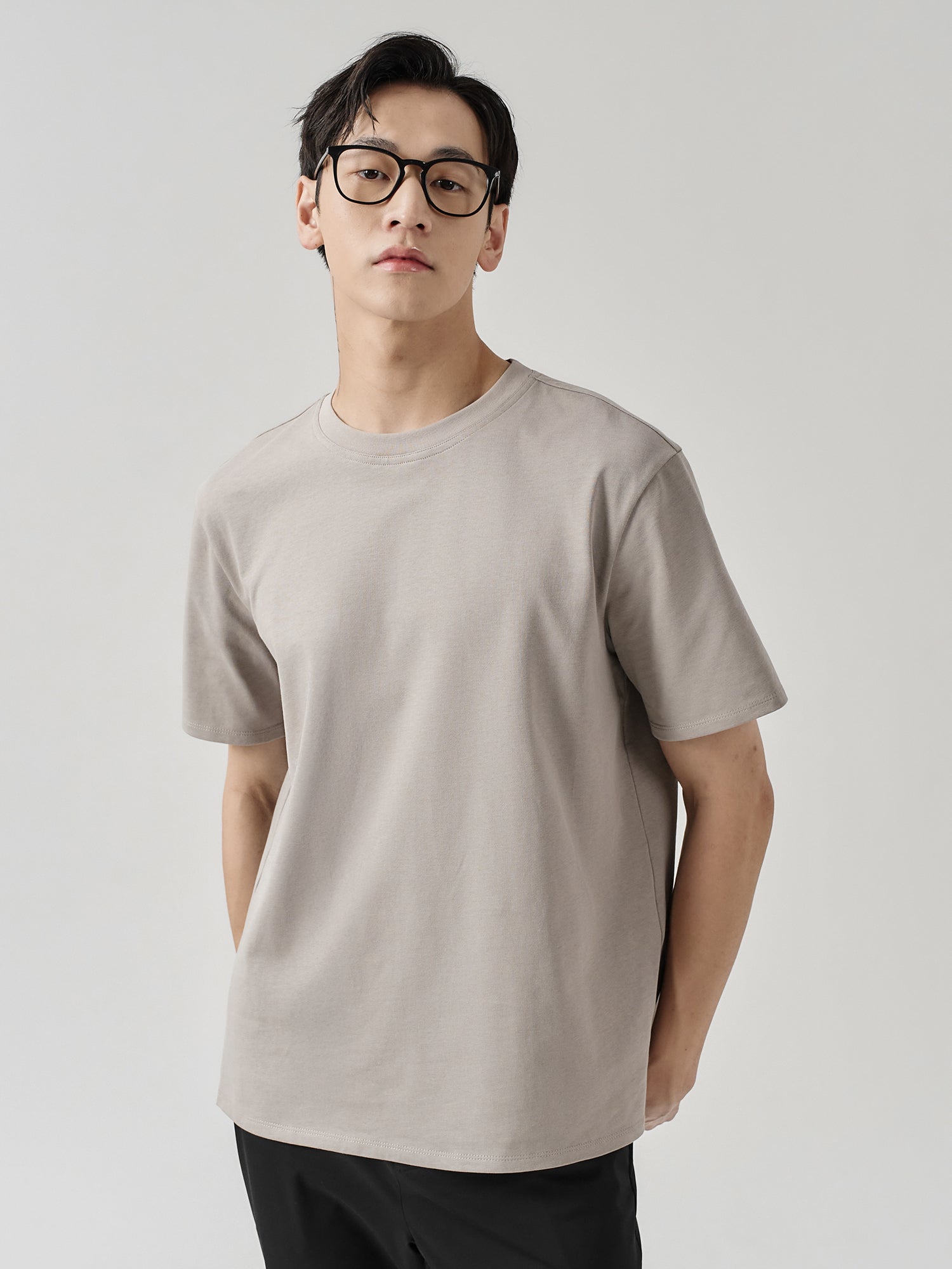Staple Split-Hem Crew Tee