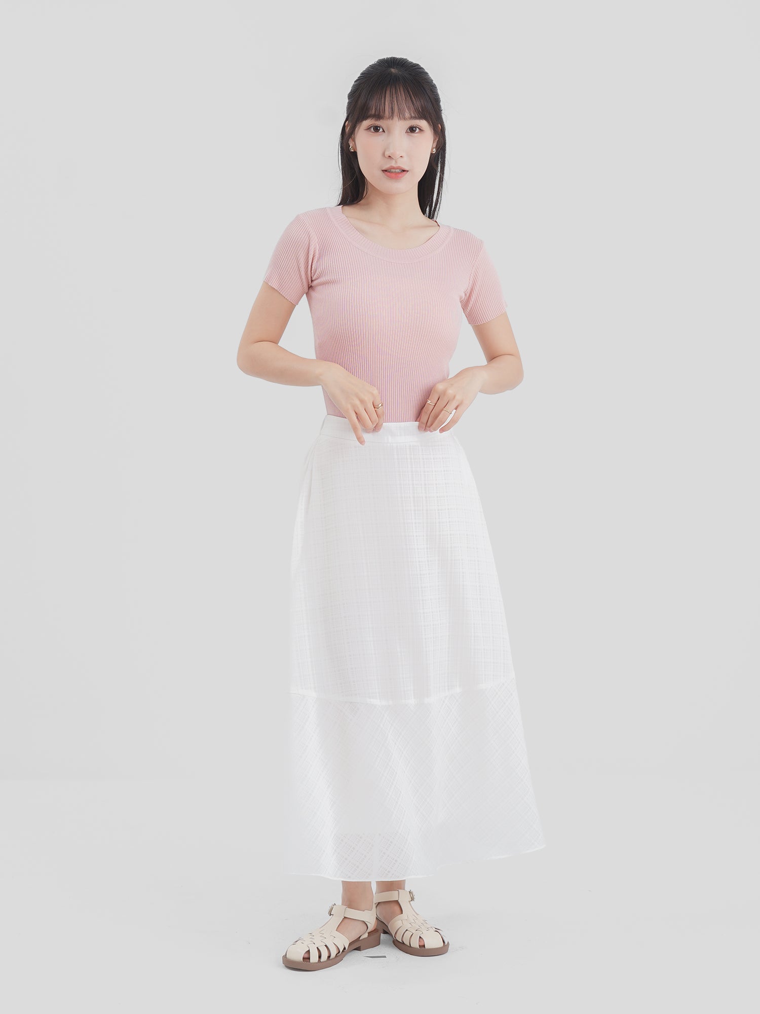 Knitted Short Sleeve Top