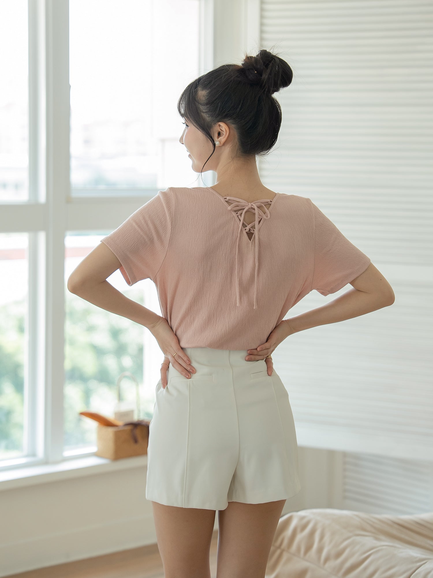 Essential Lace Up Top