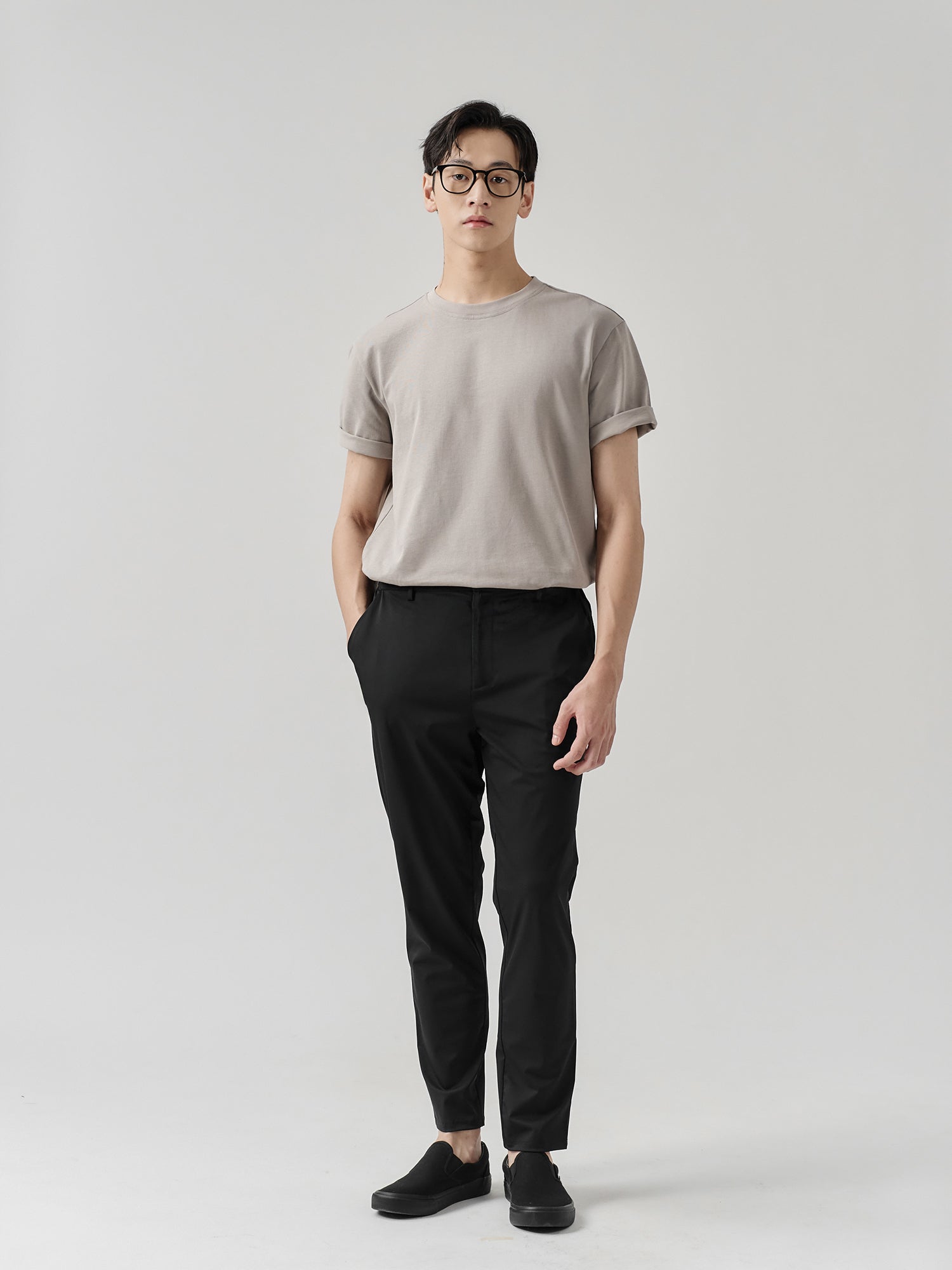 Staple Split-Hem Crew Tee