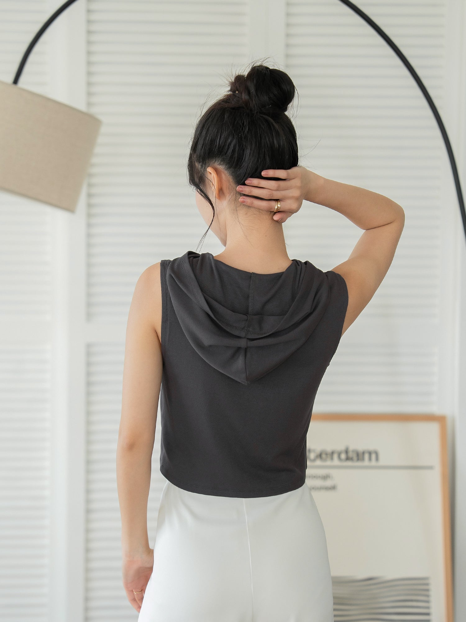 Hooded Sleeveless Top