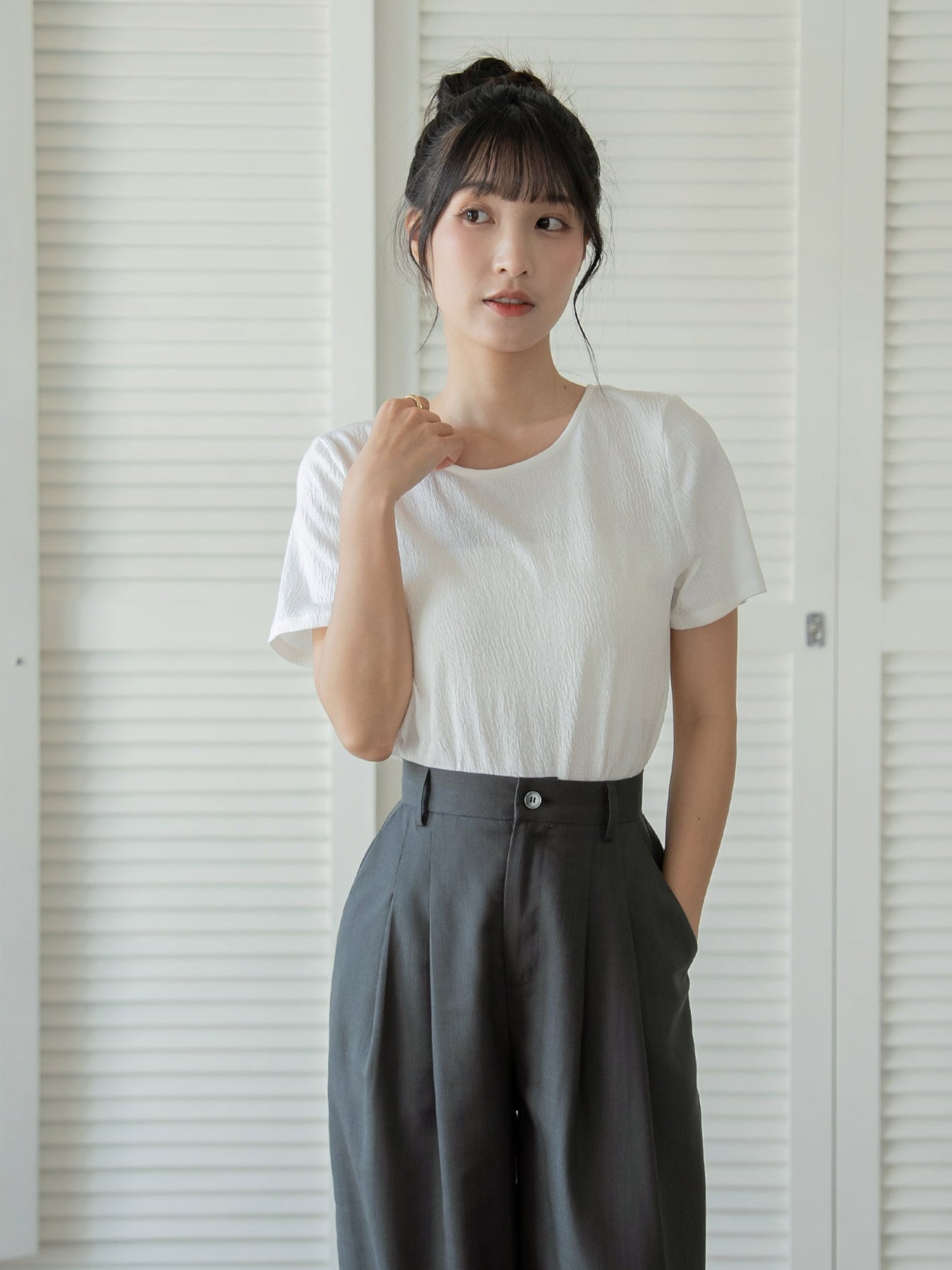 Essential Lace Up Top
