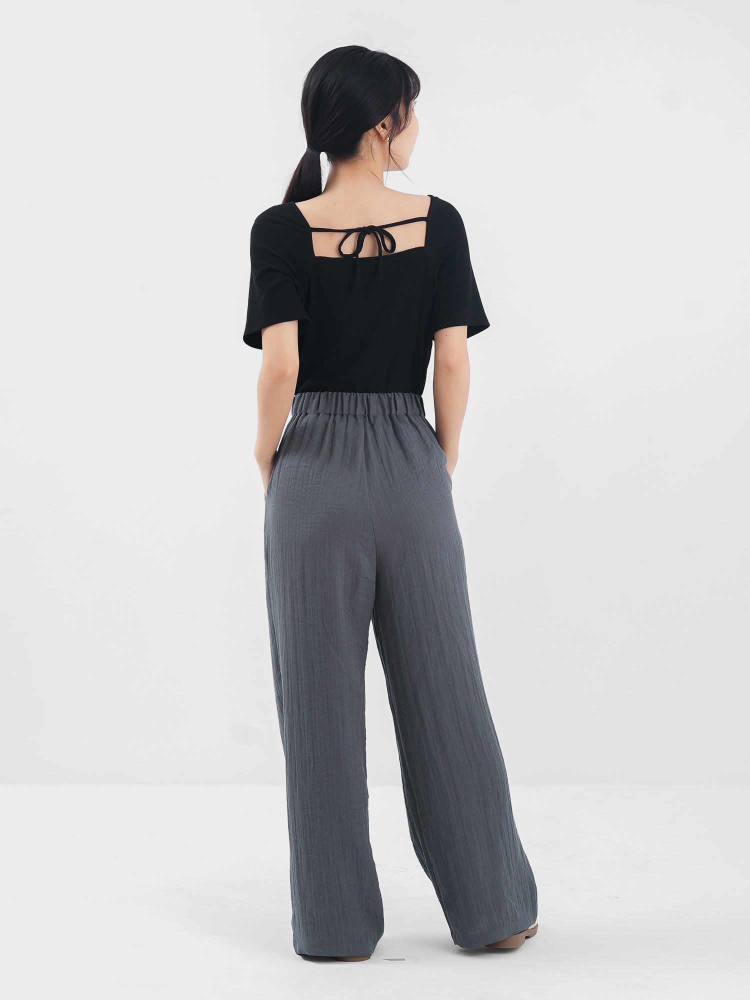 Buckled Pleated Pants