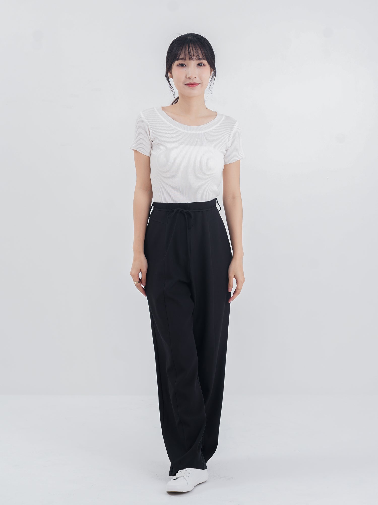 Knitted Short Sleeve Top