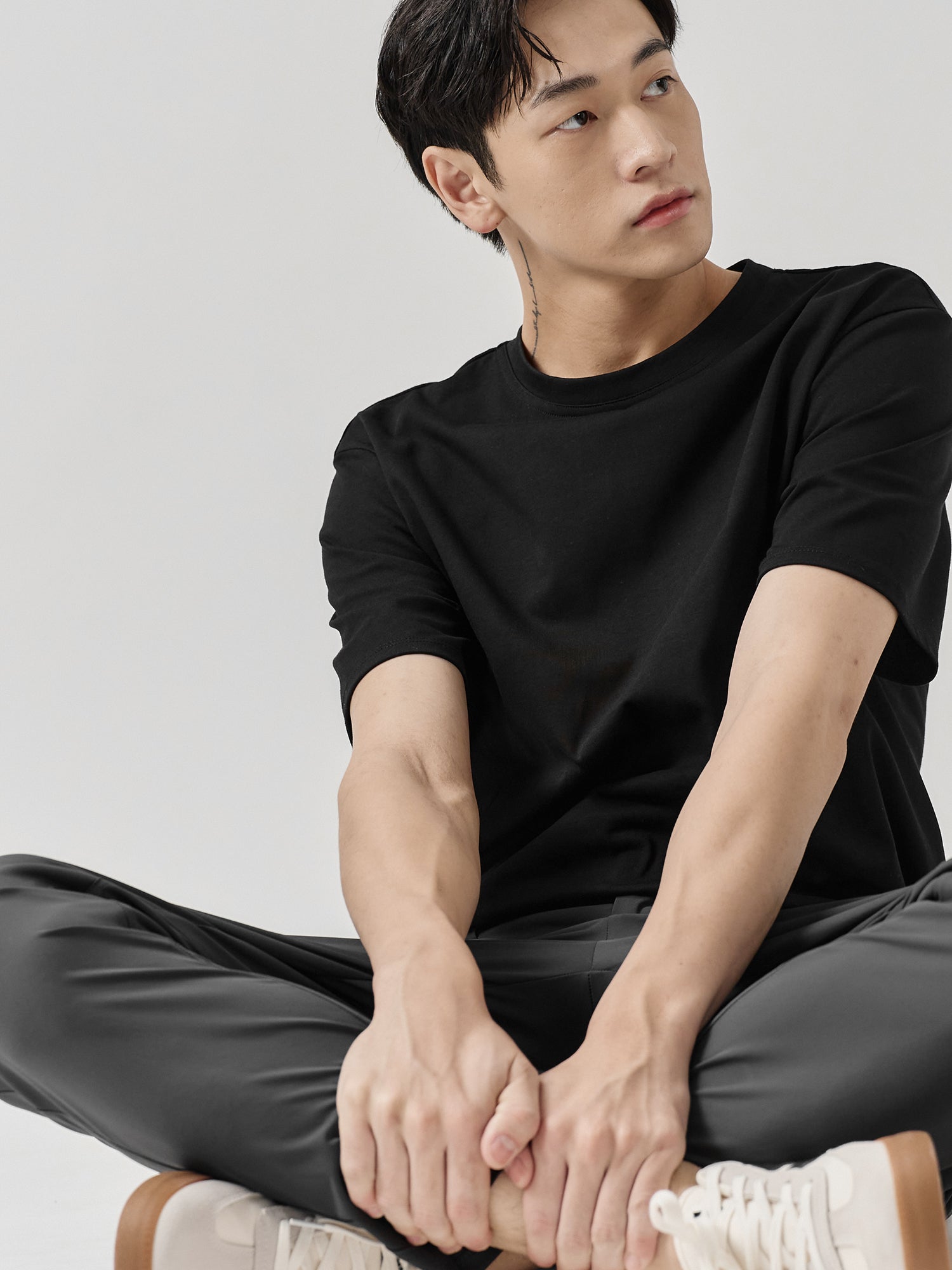 Staple Split-Hem Crew Tee