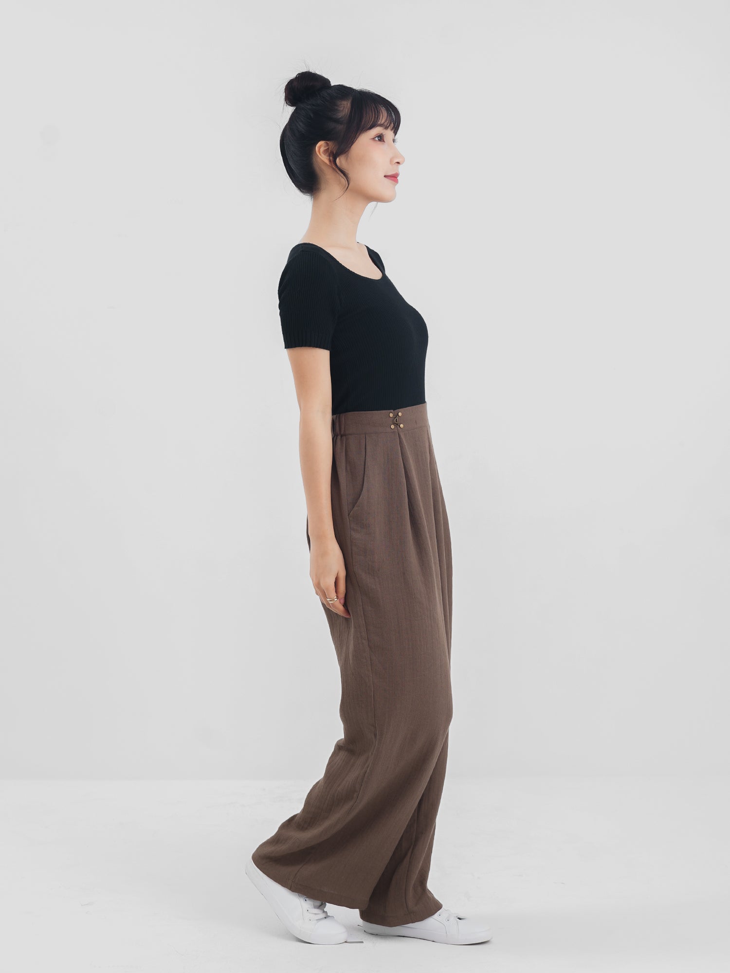 Knitted Short Sleeve Top