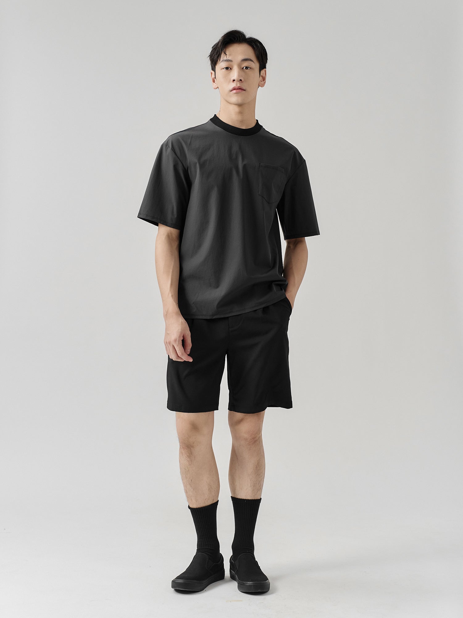 Cooling Pocketed Split-Hem Tee