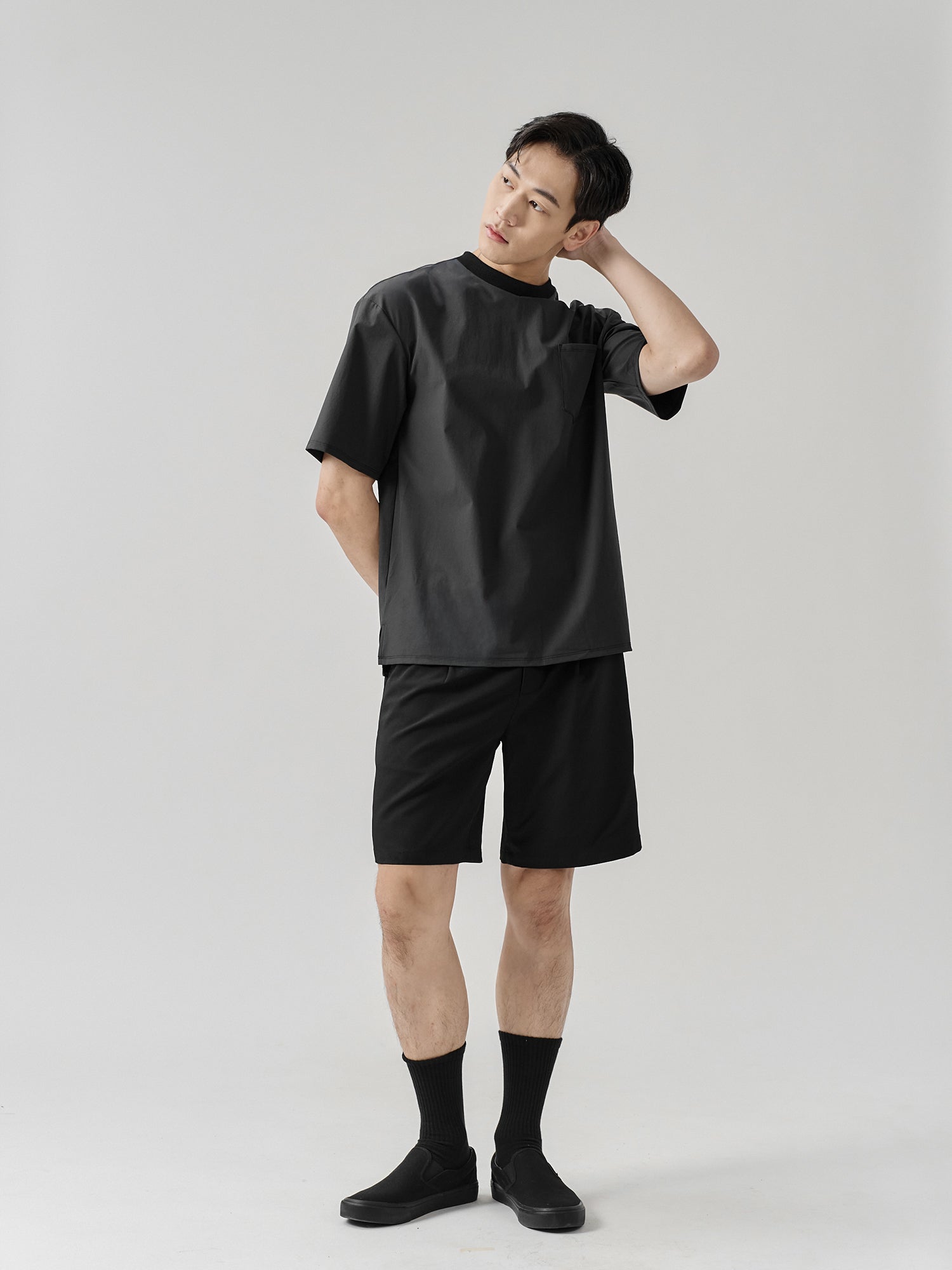 Cooling Pocketed Split-Hem Tee