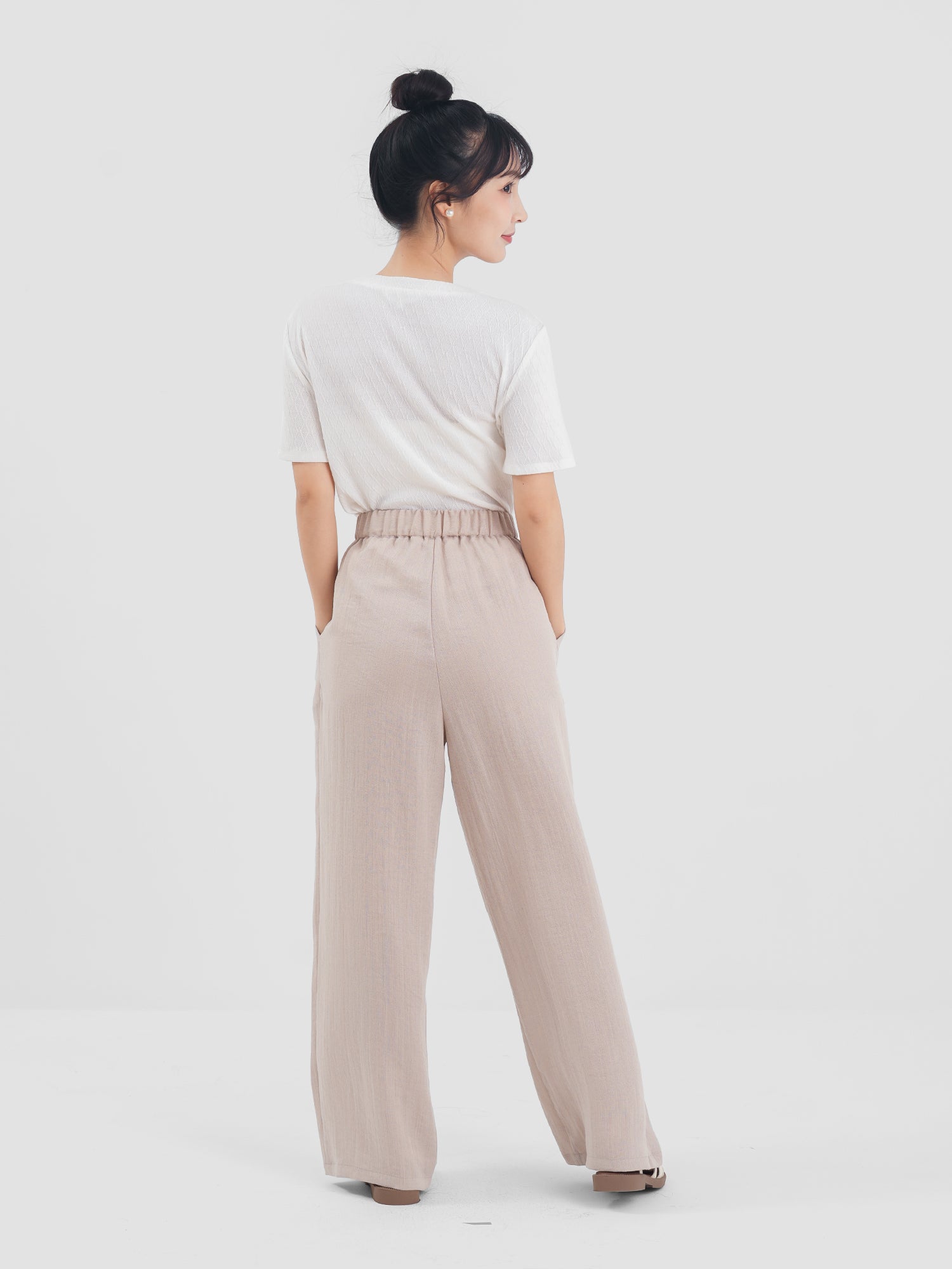 Buckled Pleated Pants