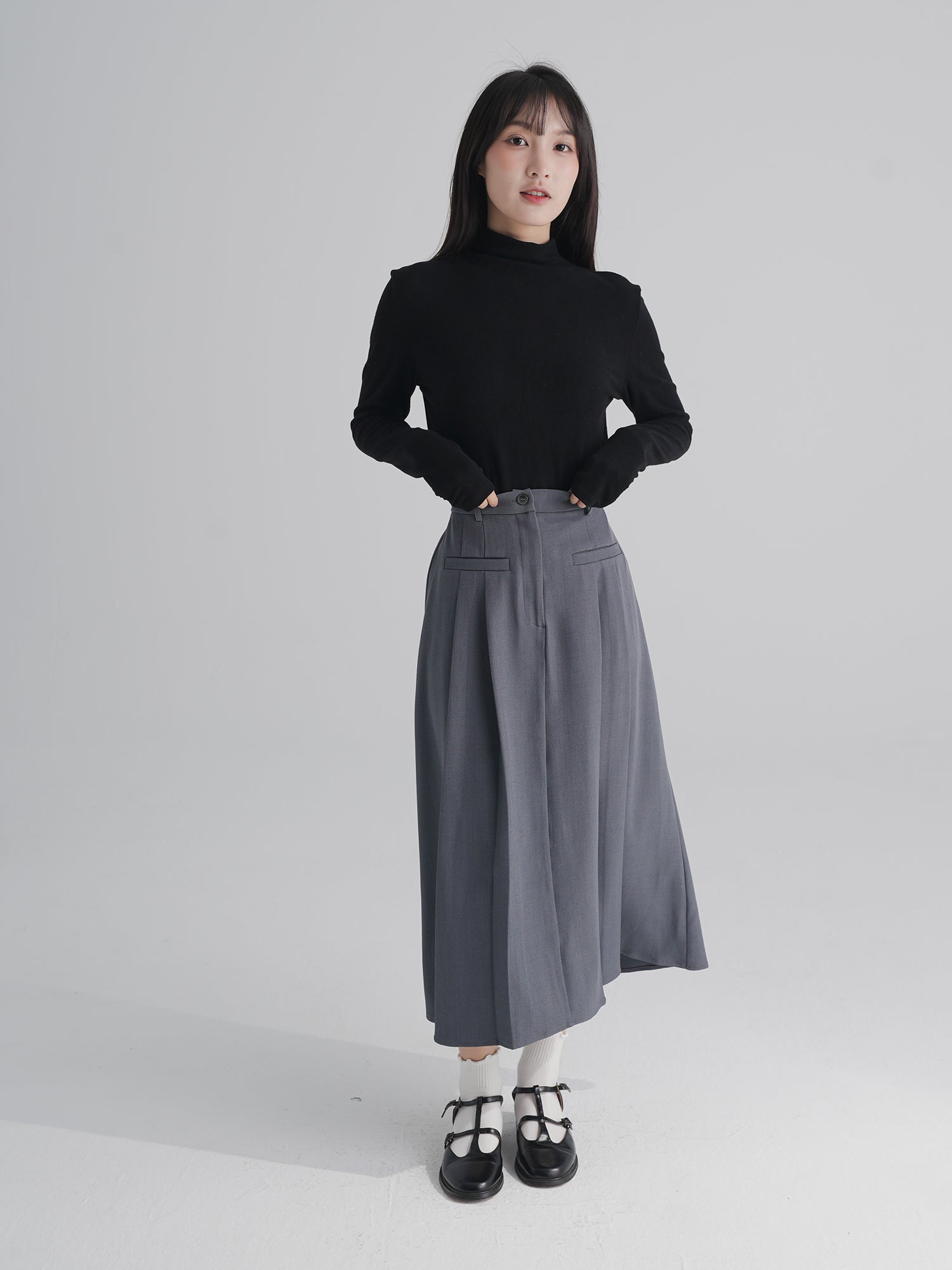 Teddy Furry Funnel Neck Top