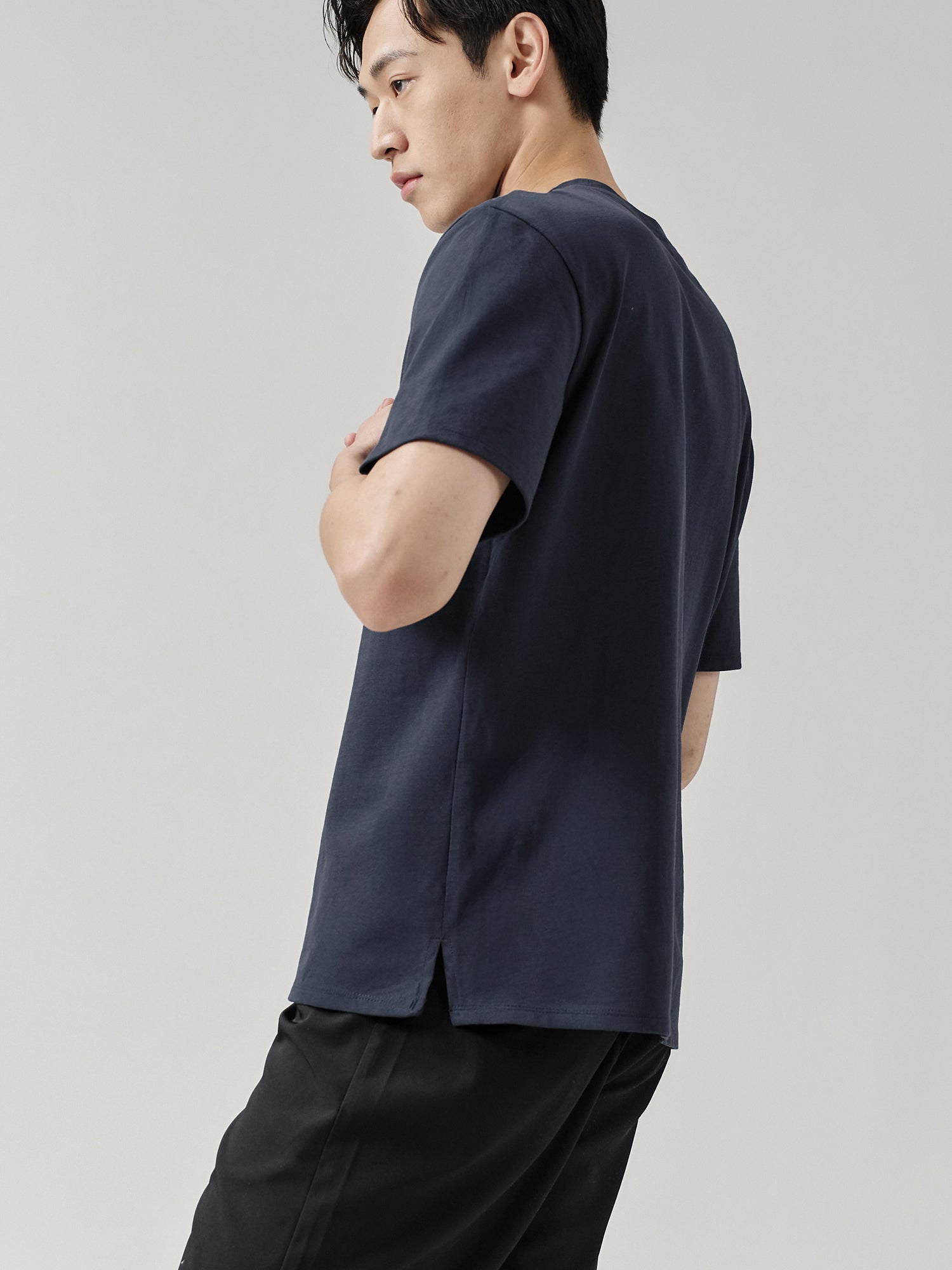 Staple Split-Hem Crew Tee