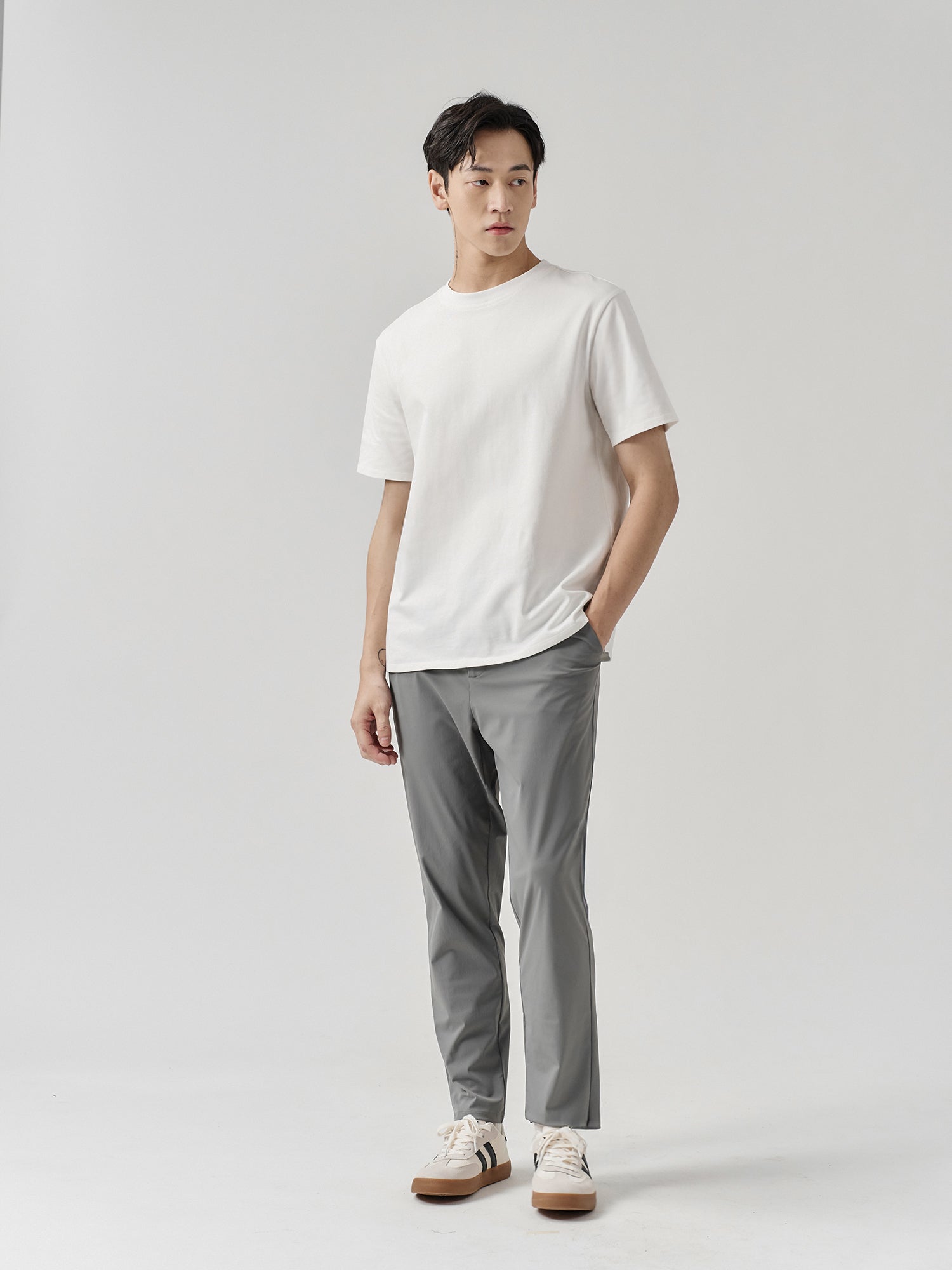 Staple Split-Hem Crew Tee