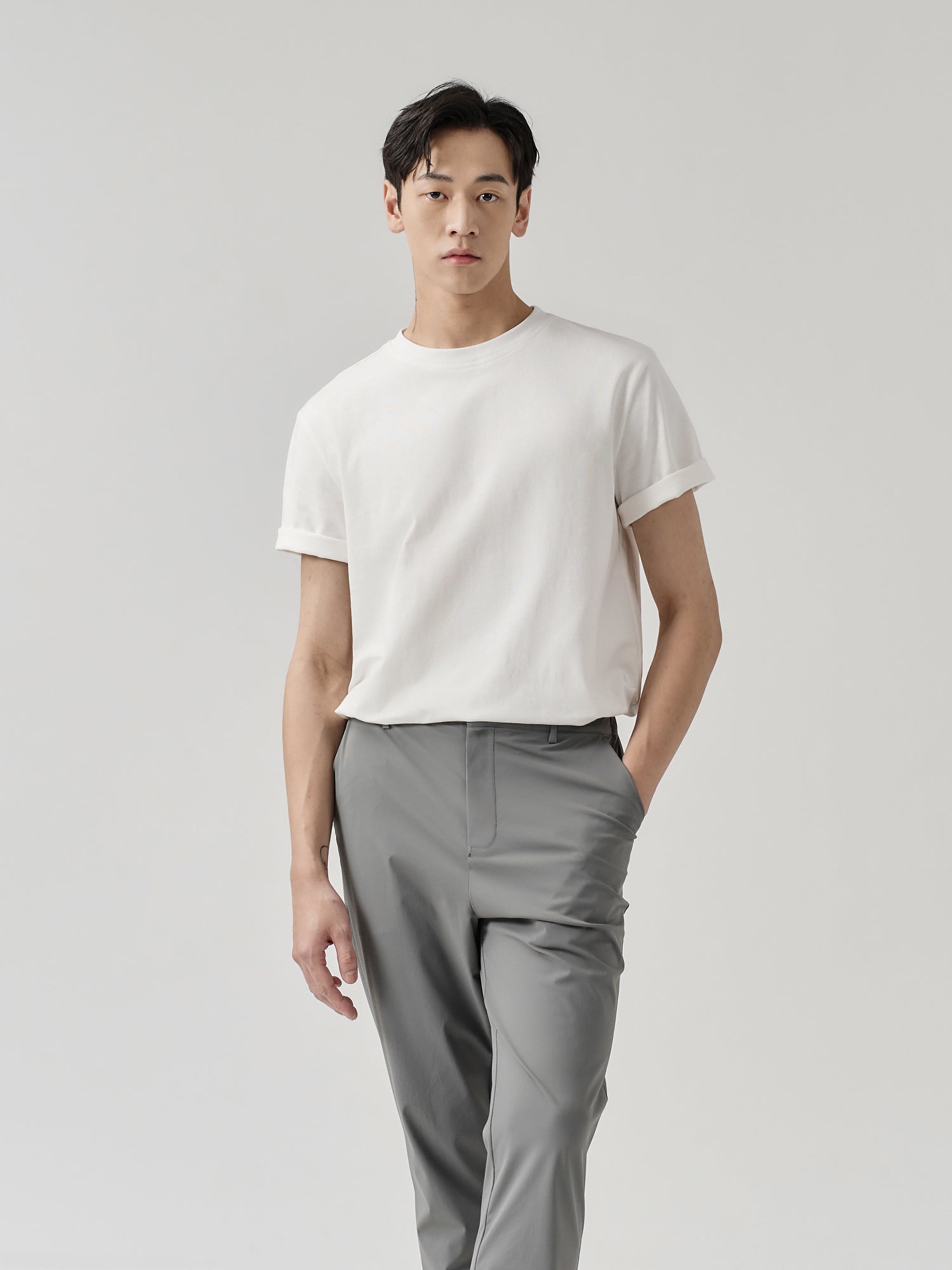 Staple Split-Hem Crew Tee