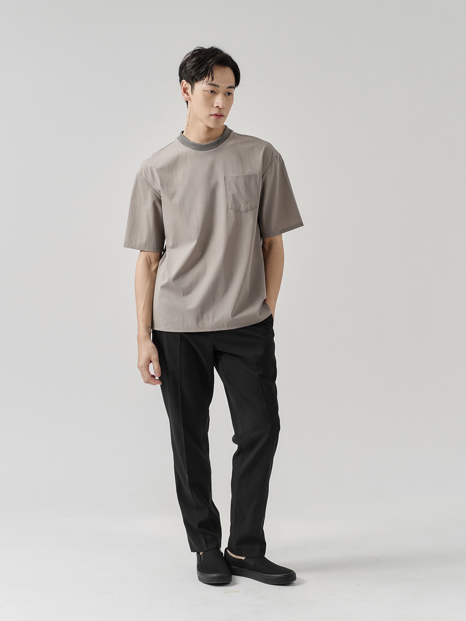 Cooling Pocketed Split-Hem Tee