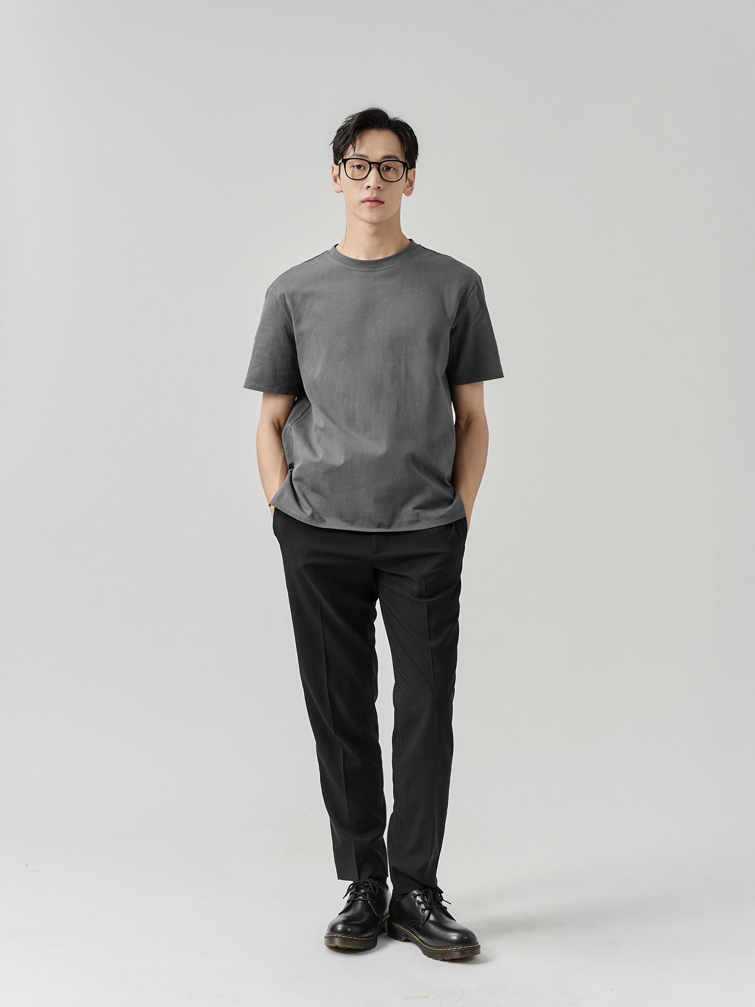 Staple Split-Hem Crew Tee