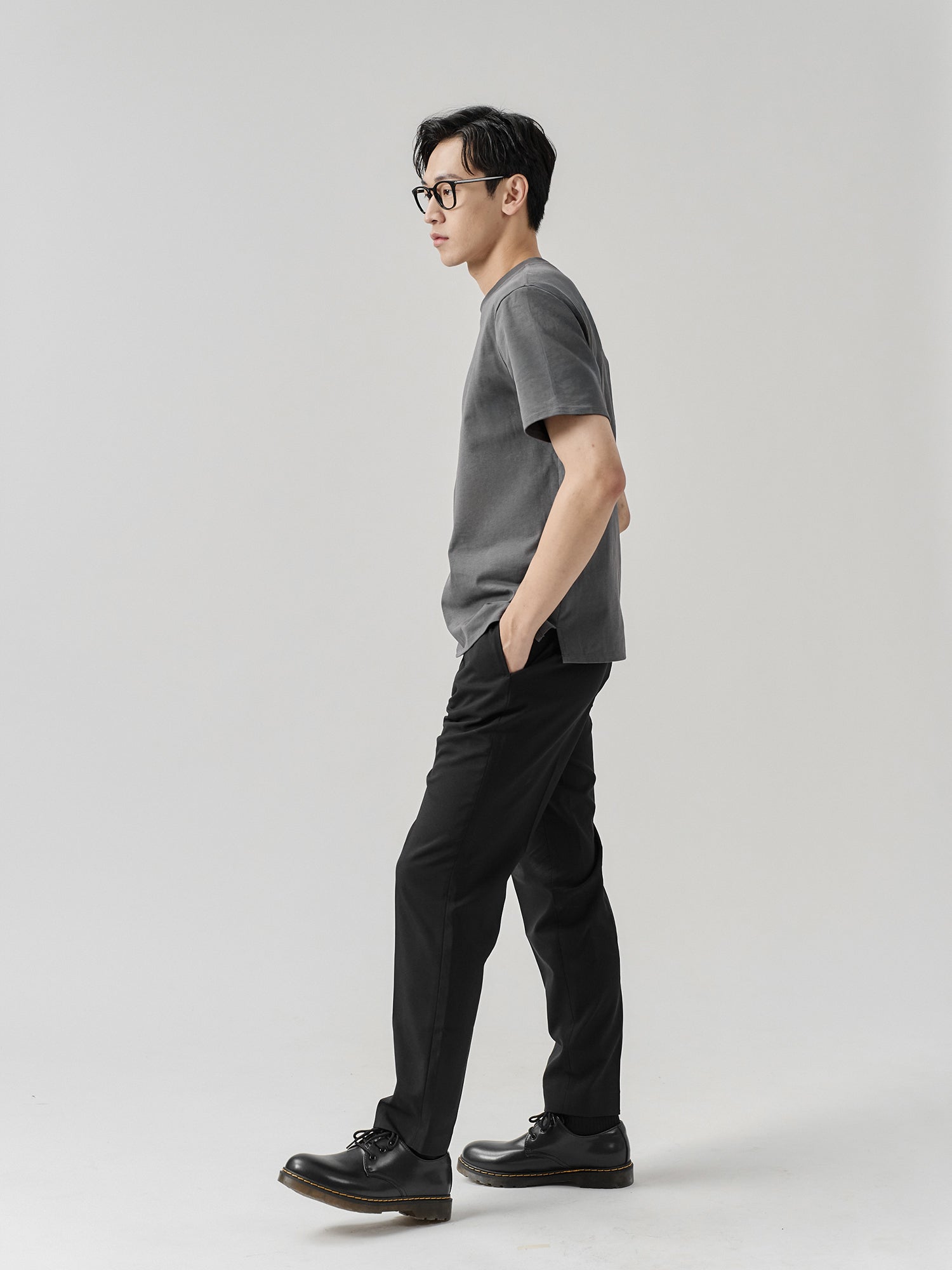 Staple Split-Hem Crew Tee