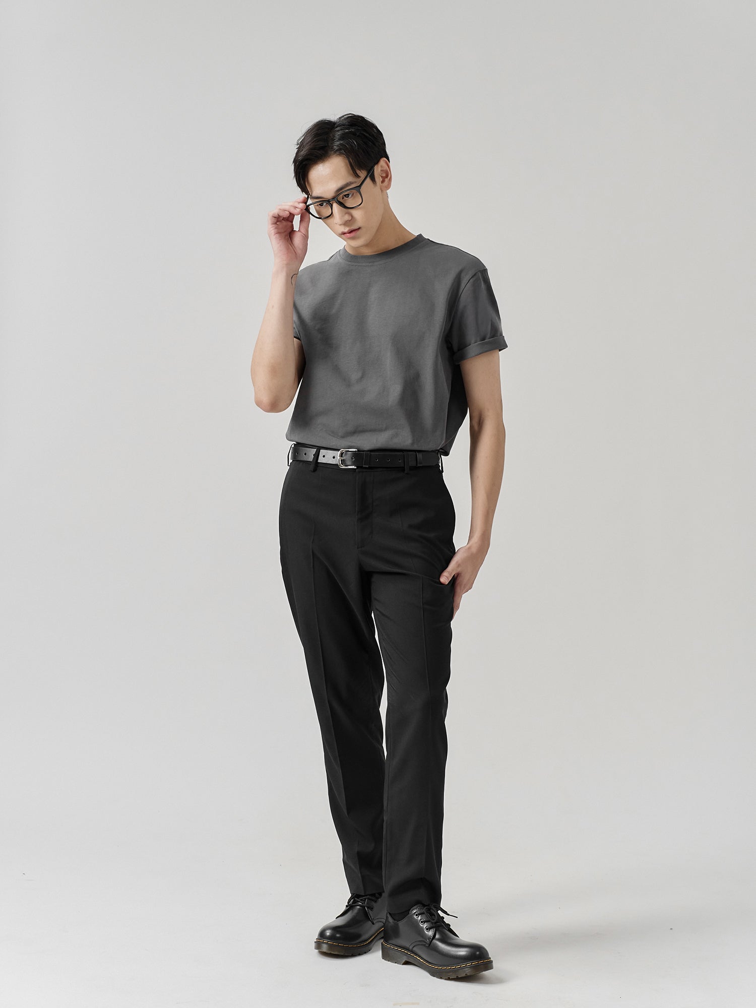 Staple Split-Hem Crew Tee