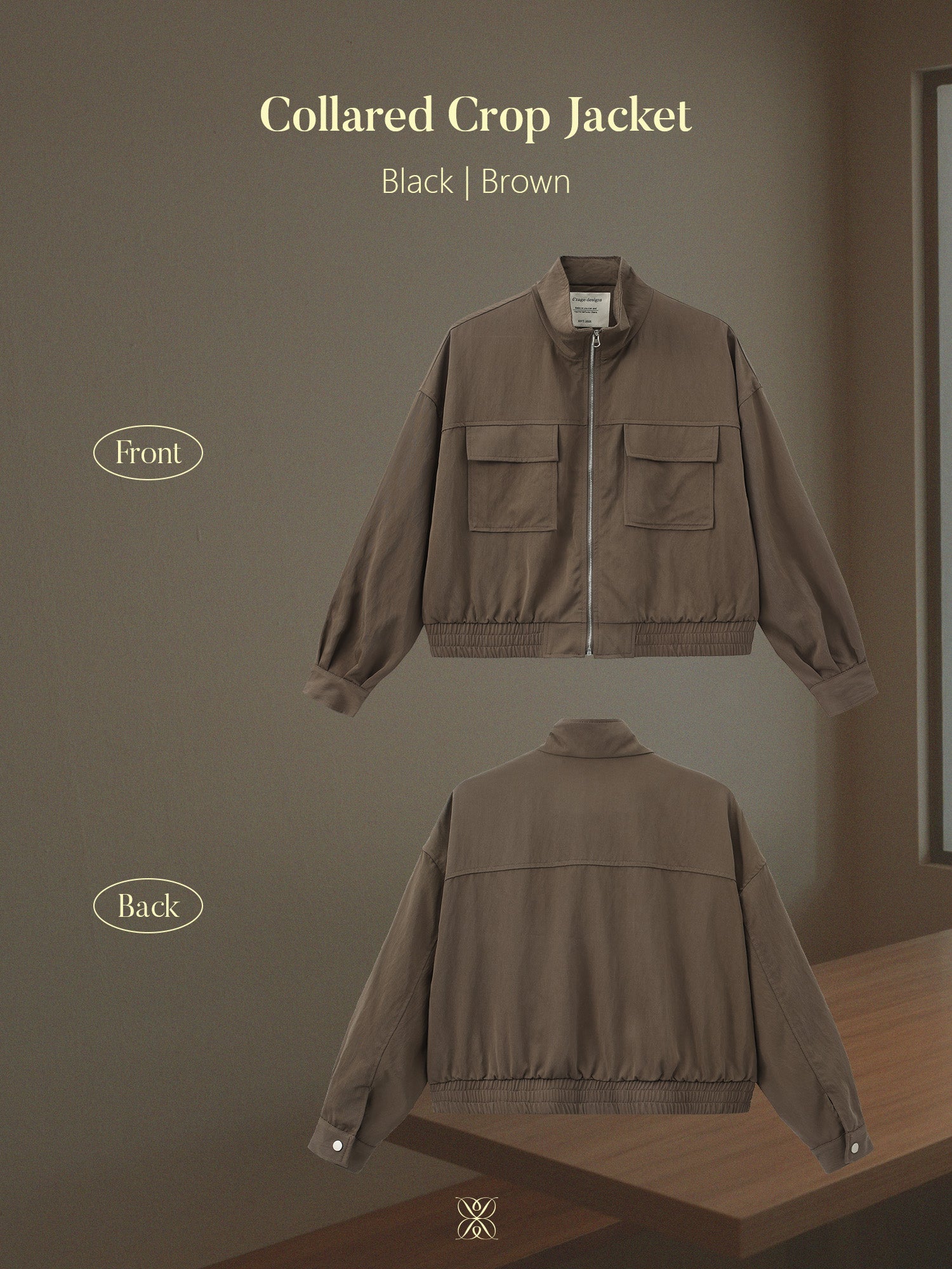 Collared Crop Jacket