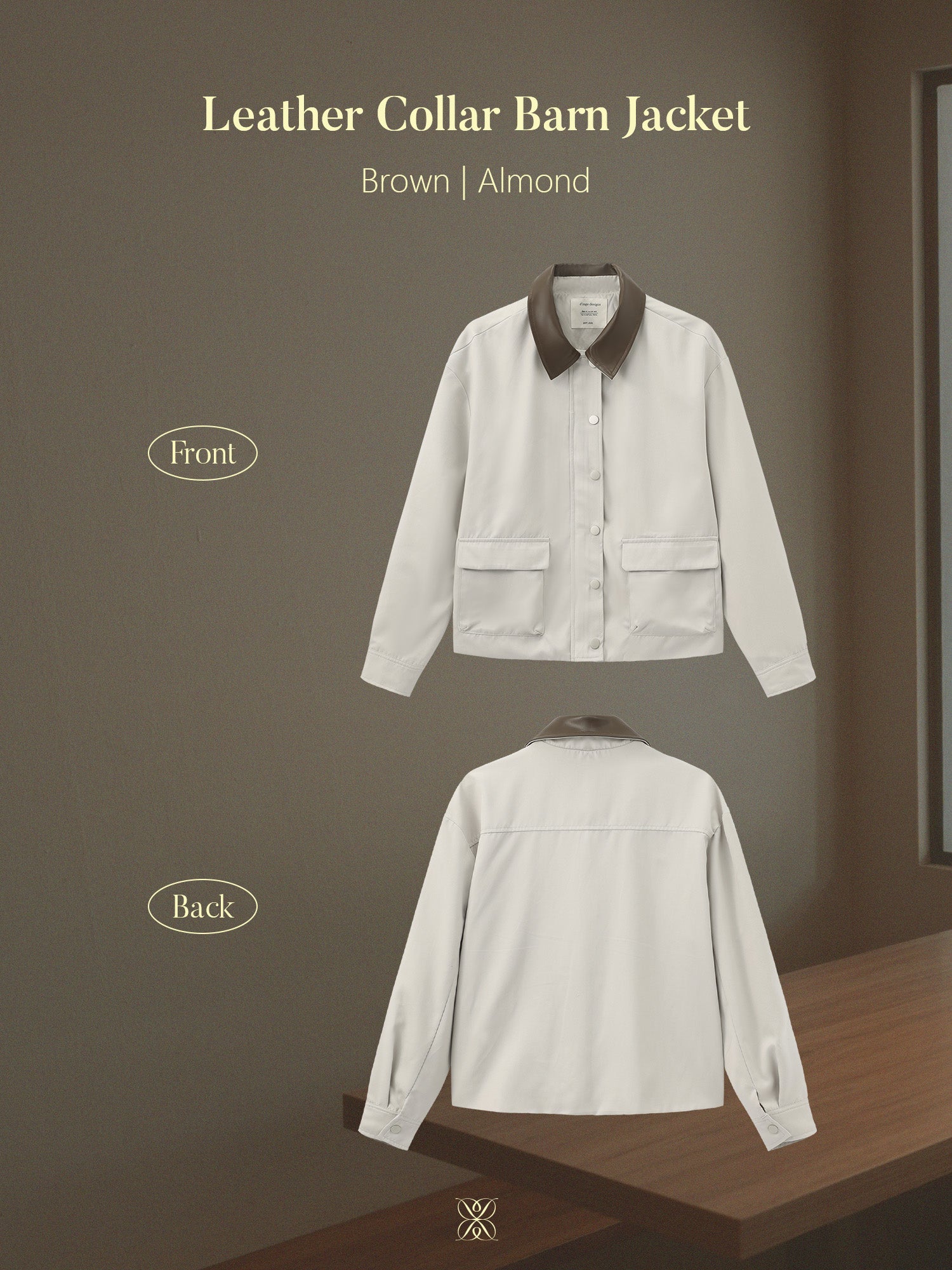 Leather Collar Barn Jacket