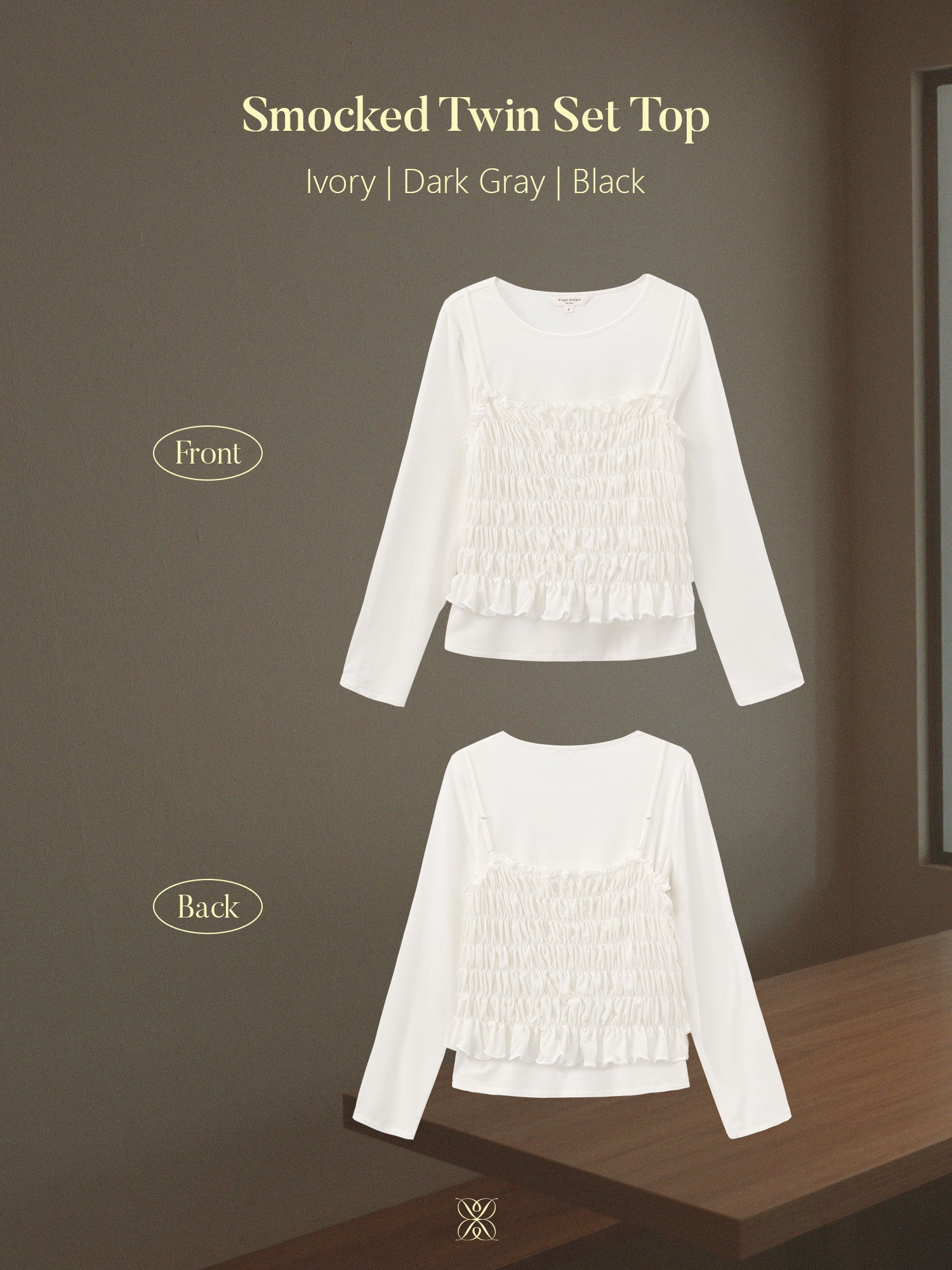 兩件式打攬上衣