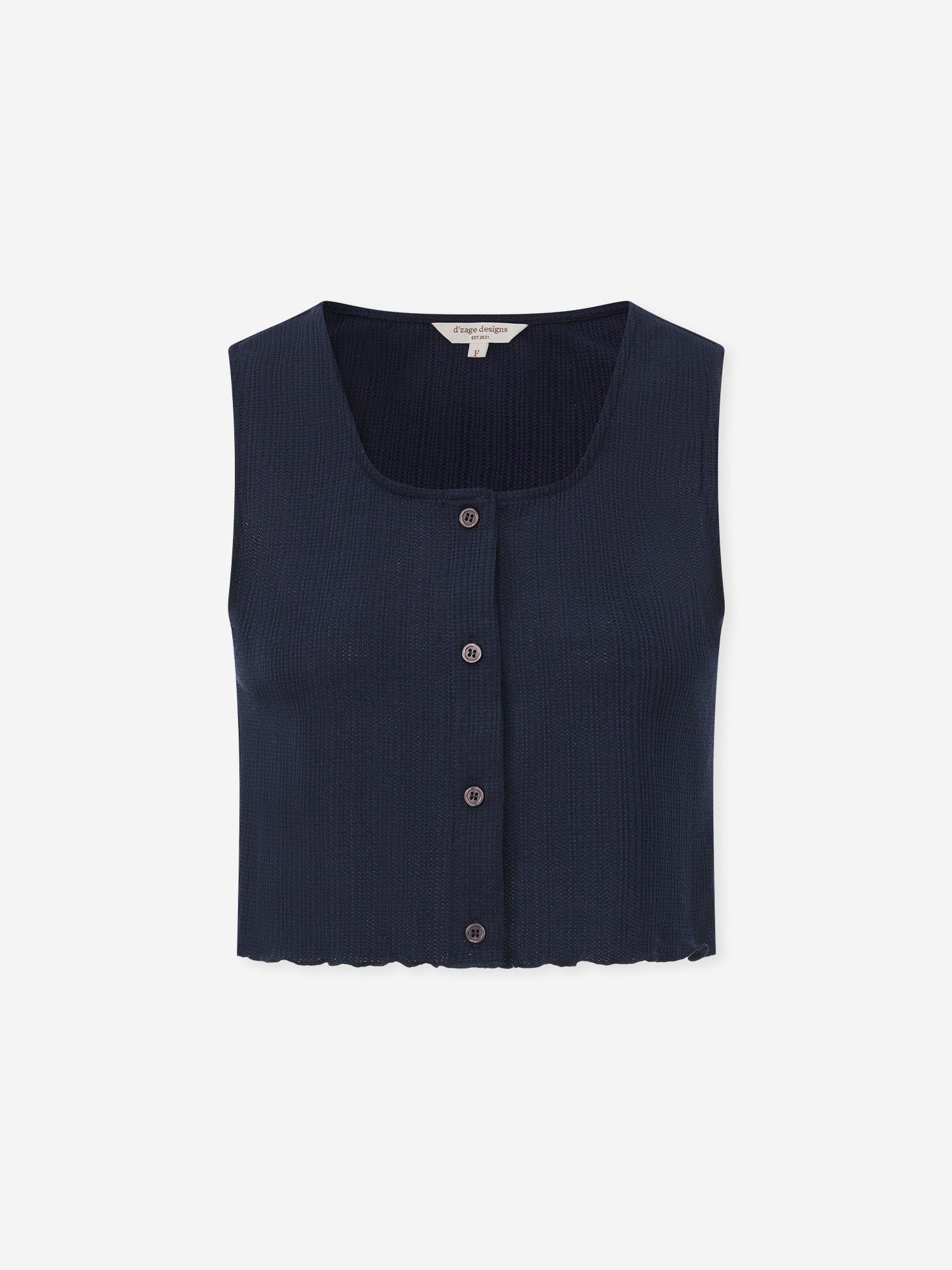 Buttoned Sleeveless Top