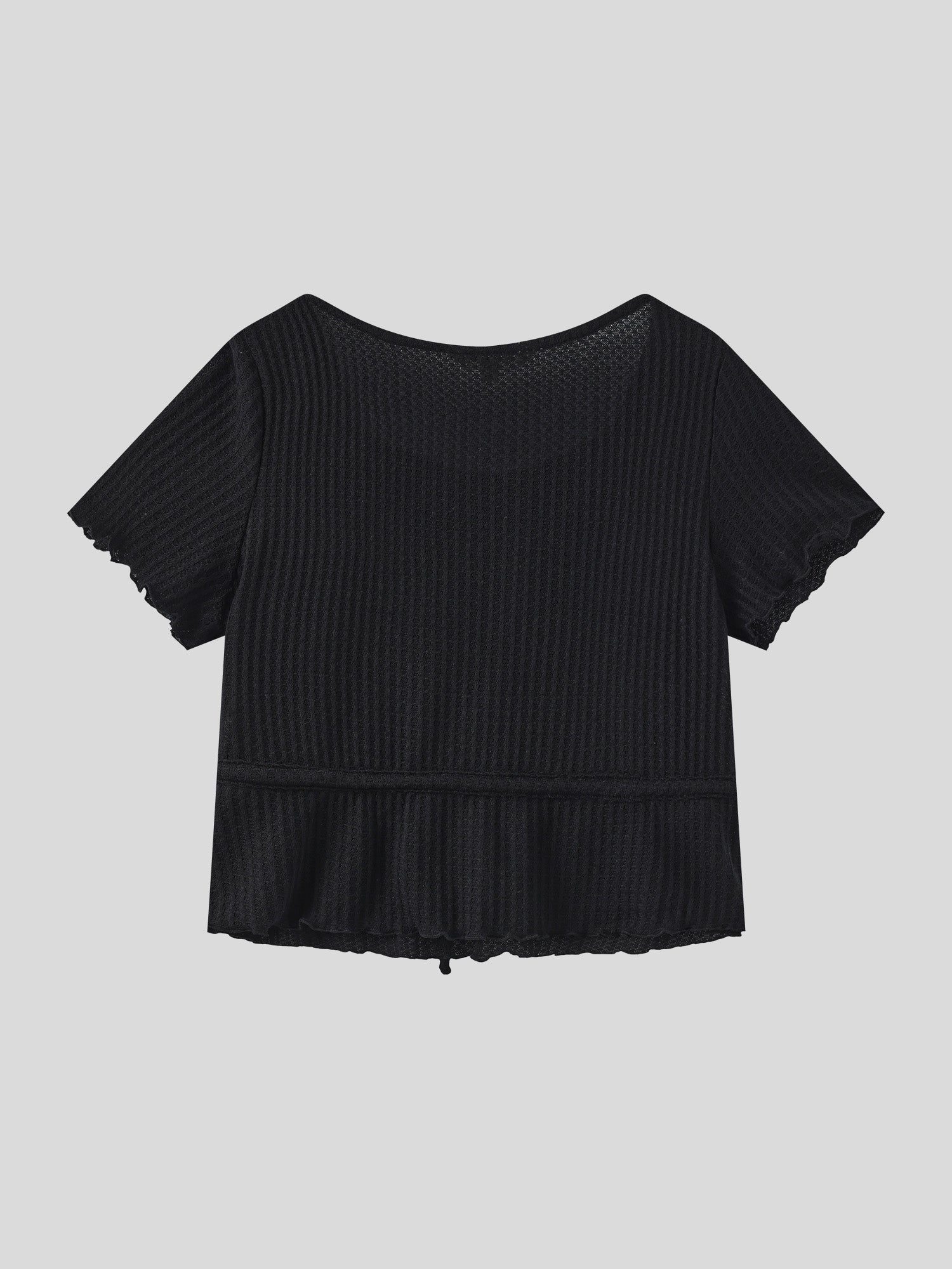 Comfy Tie-Waist Knitted Top