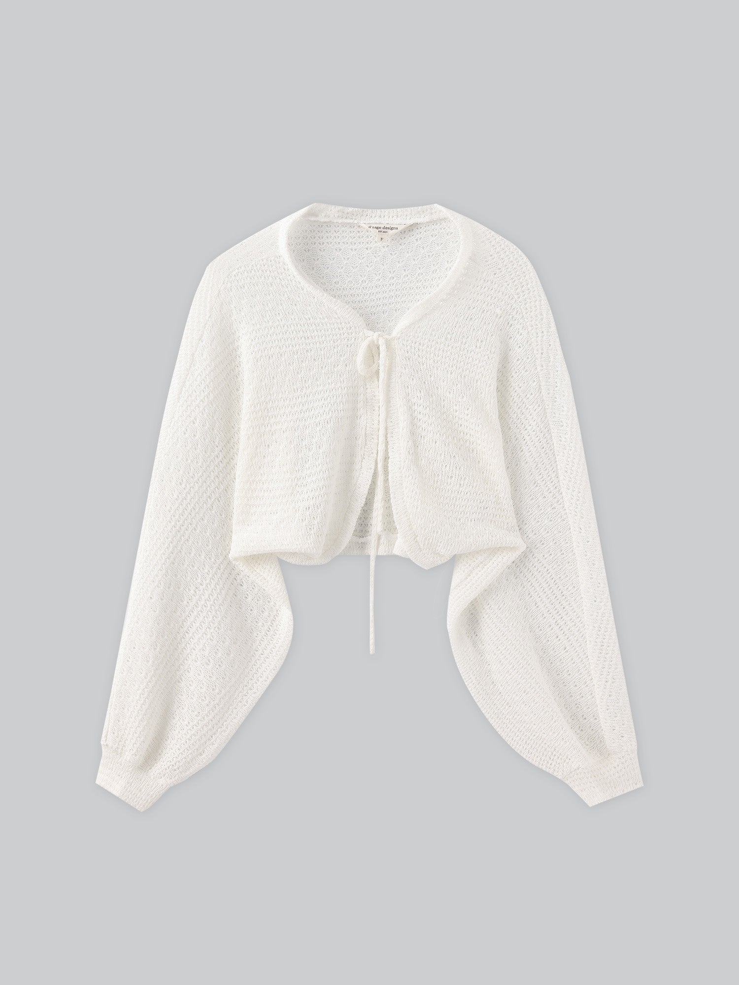 Ysabel Tie Front Crochet Outer (3 Colours)